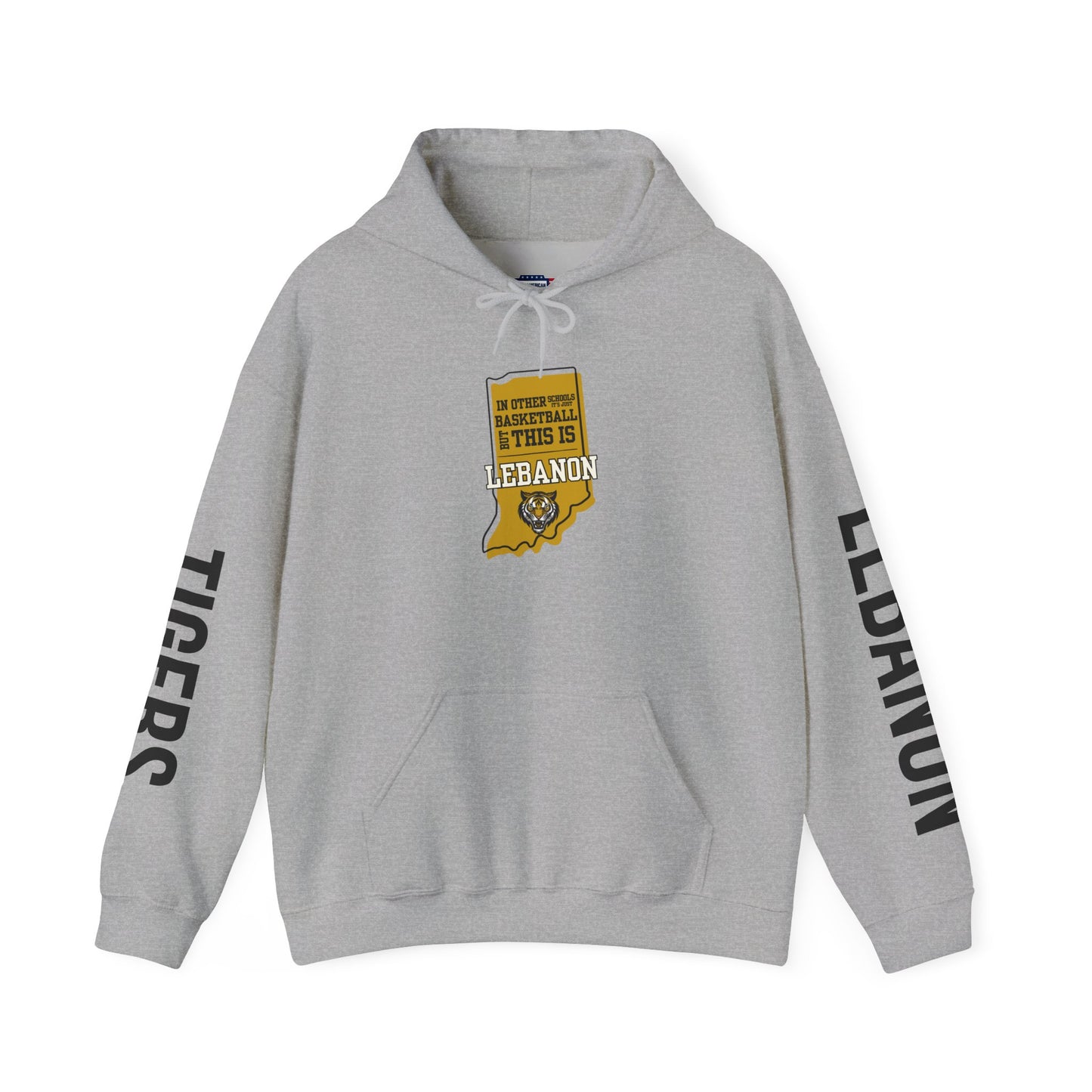 Adult Hoodie - Lebanon Tigers Basketball