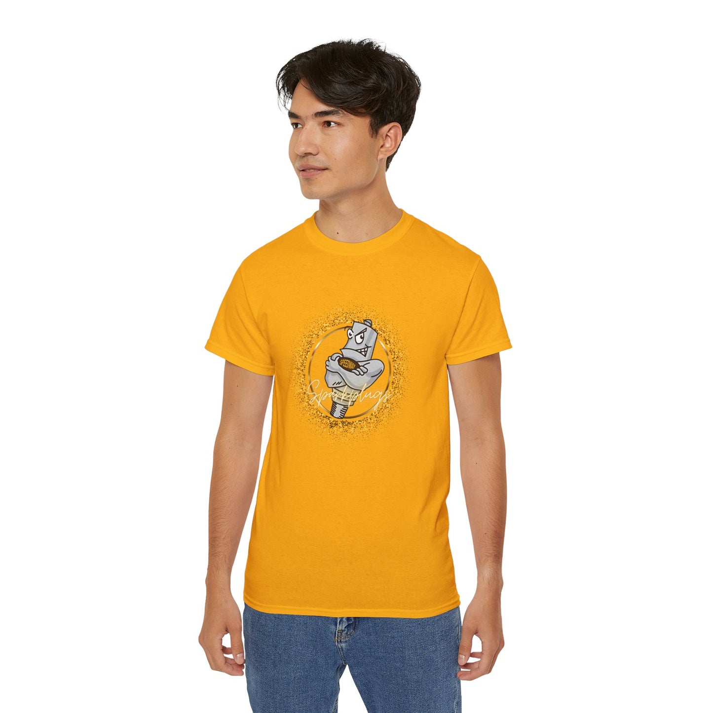 Adult Graphic Tee, Sparkling Speedway Sparkplugs
