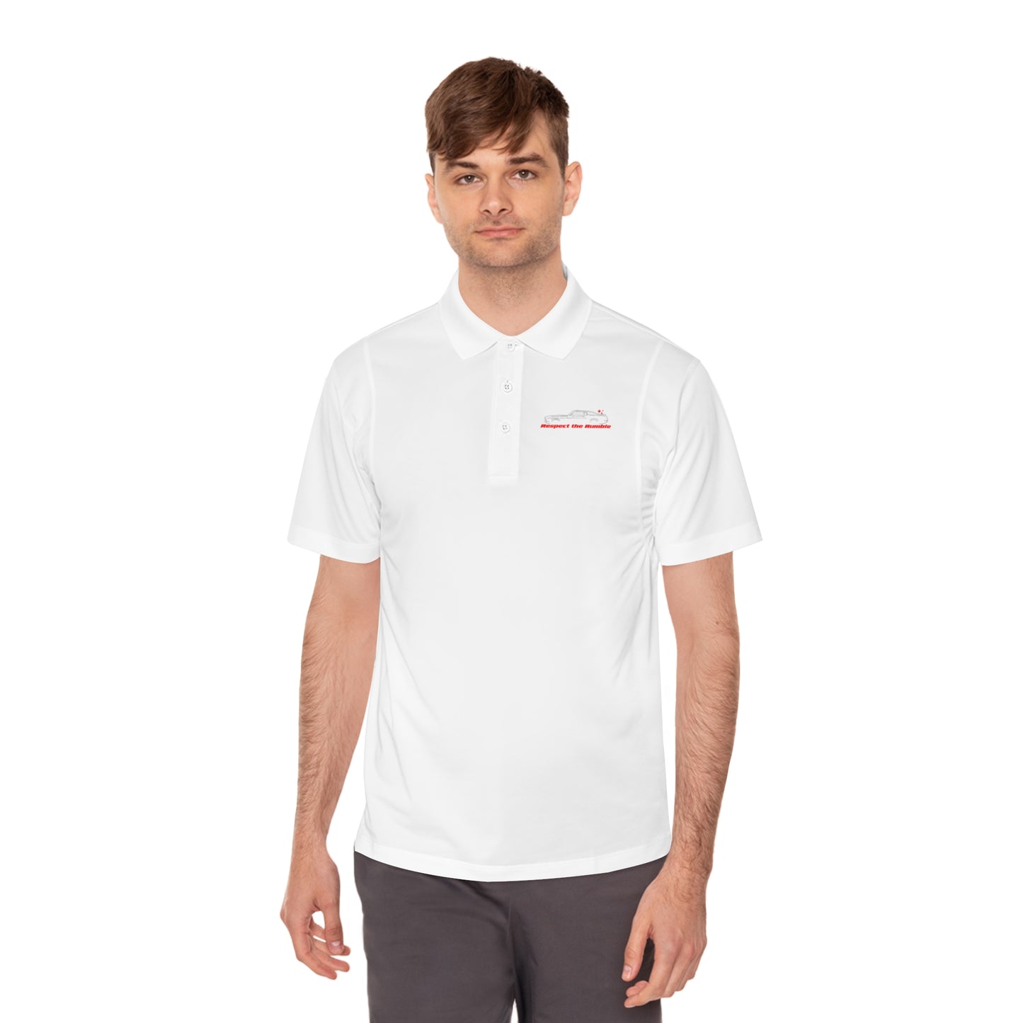 1970 Mach 1, Respect the Rumble, Men's Sport Polo Shirt