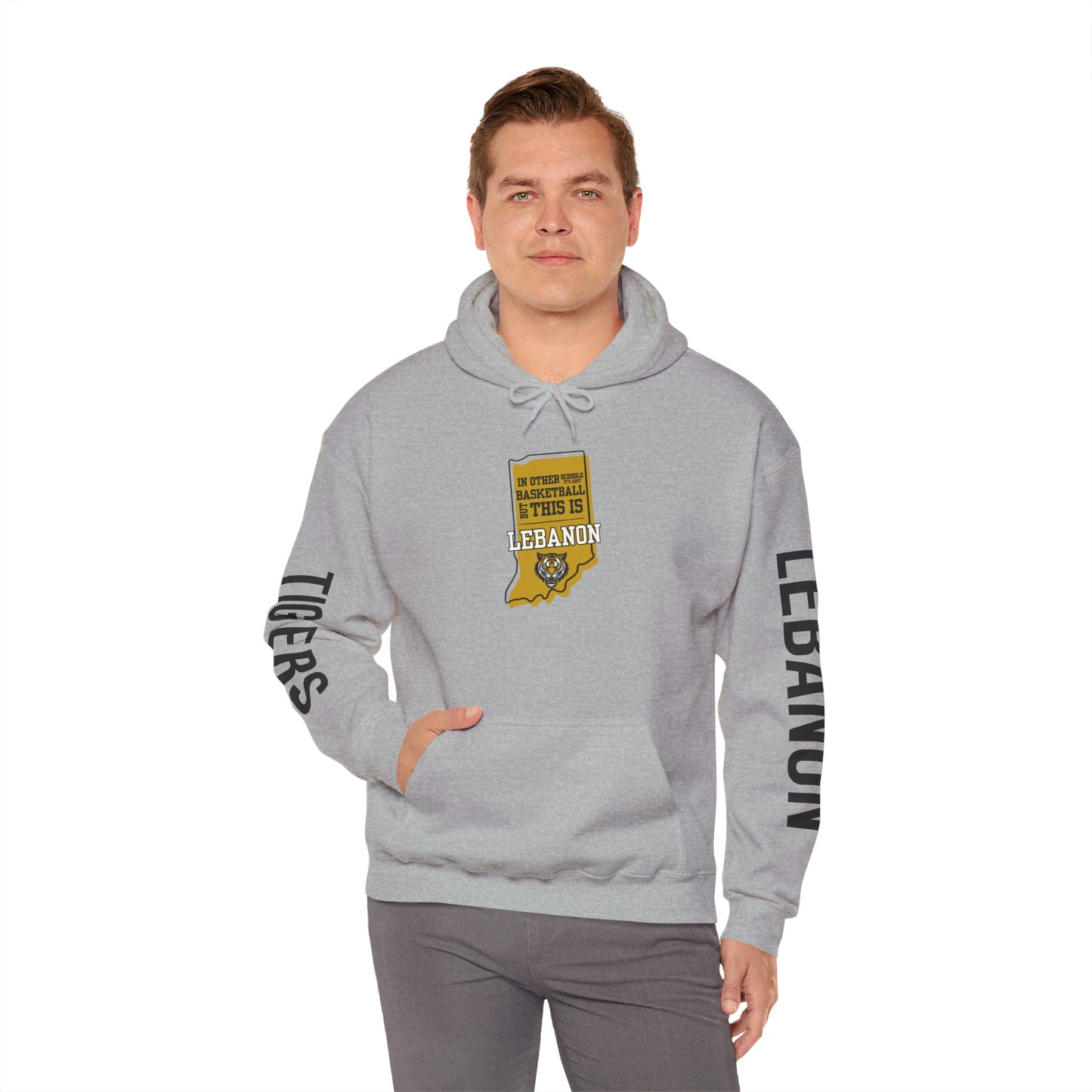 Adult Hoodie - Lebanon Tigers Basketball