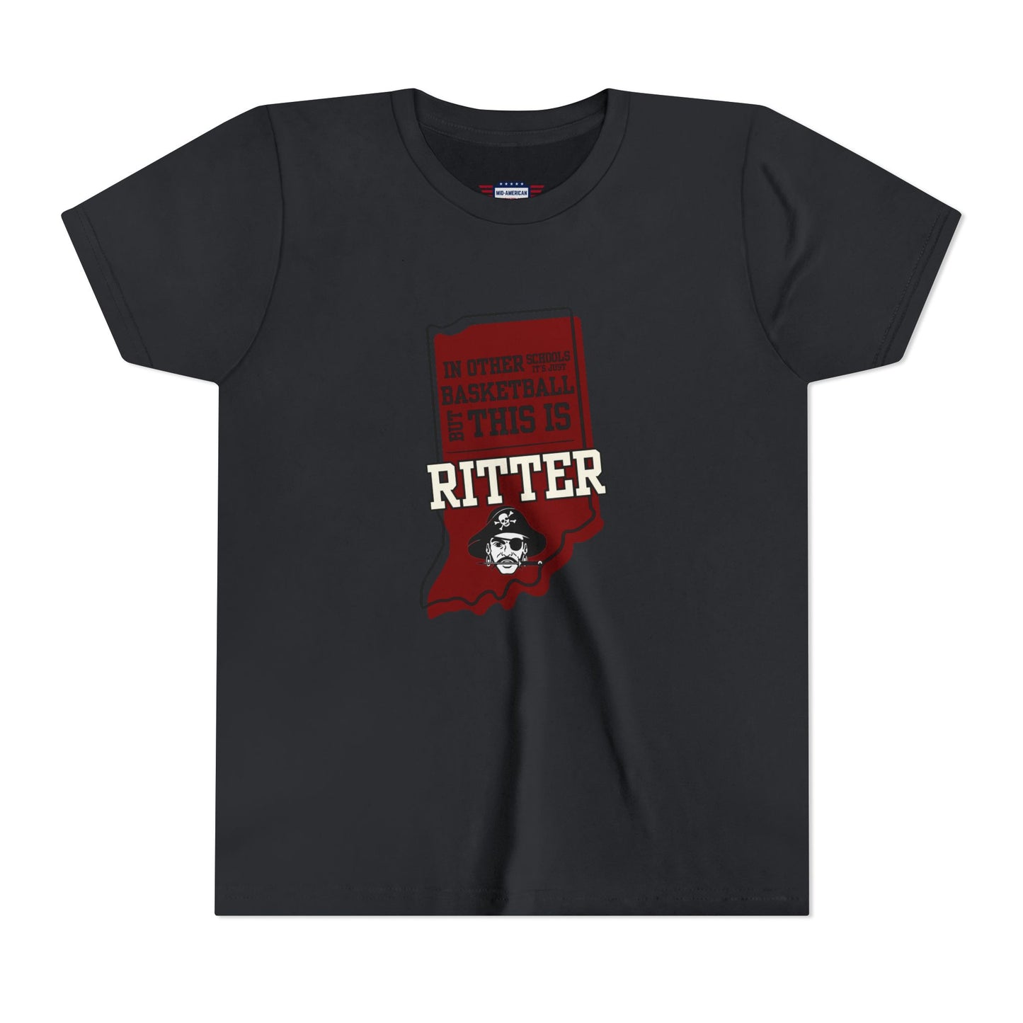 Youth Basketball Tee - Ritter Raiders