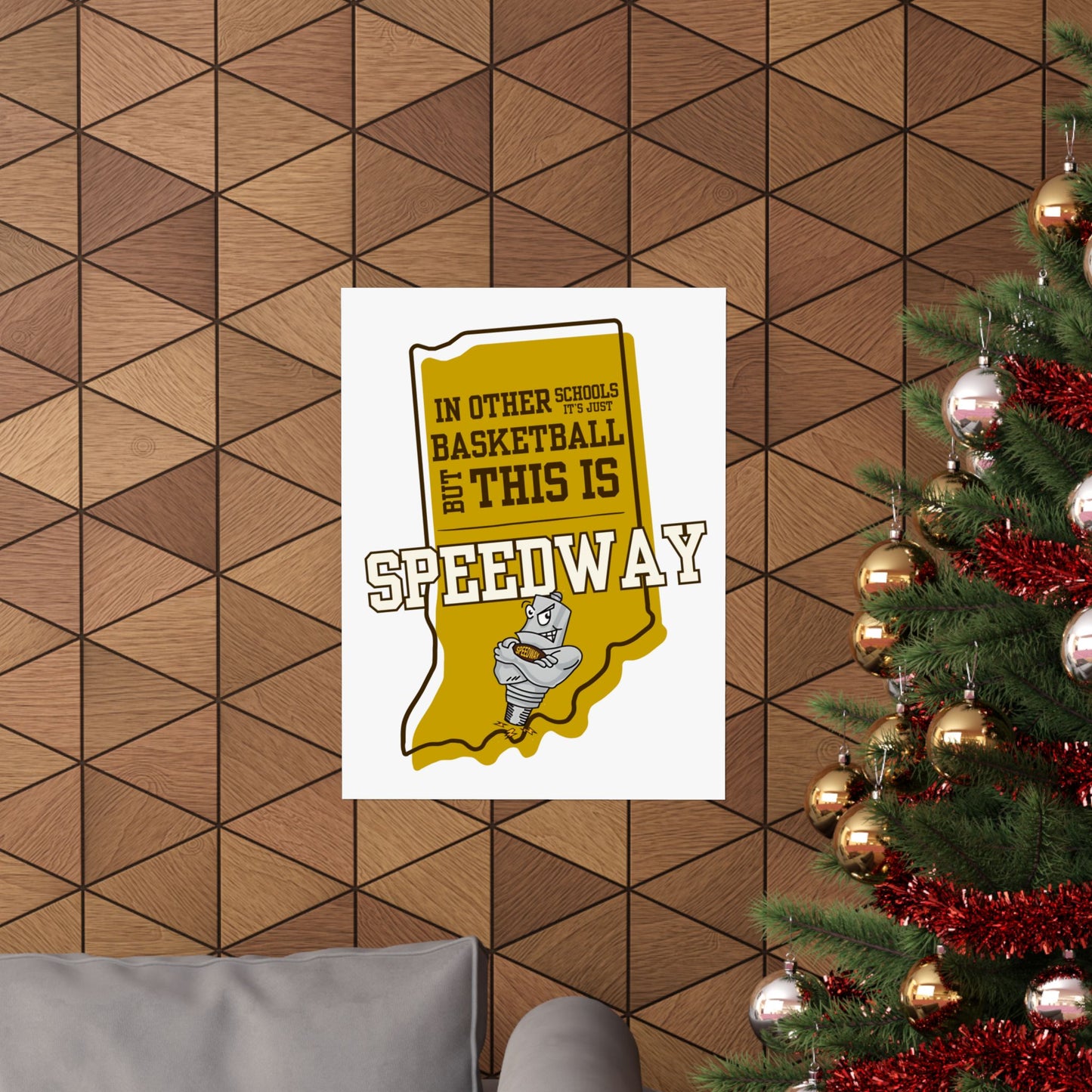 Basketball Poster - Speedway Sparkplugs