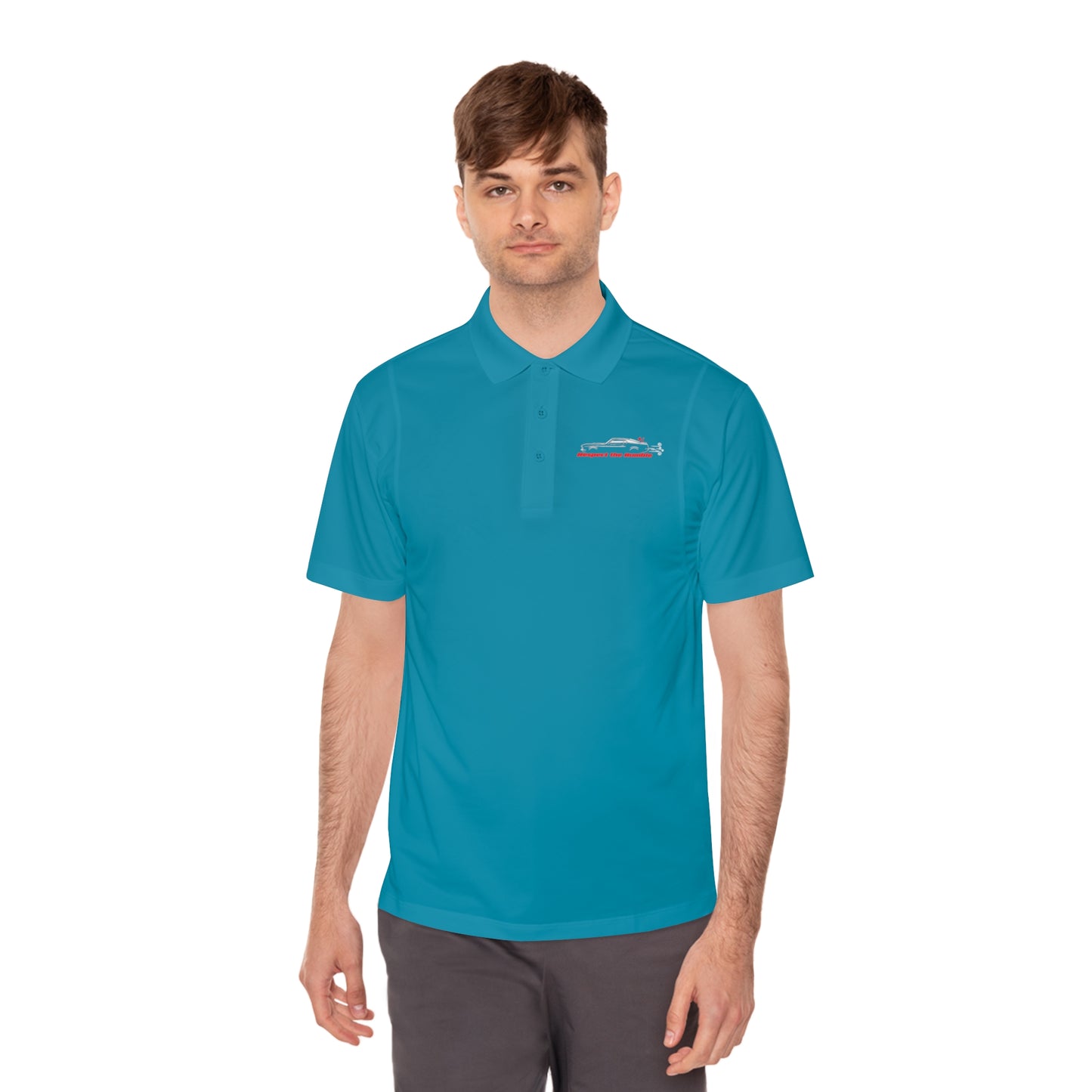 1970 Mach 1, Respect the Rumble, Men's Sport Polo Shirt