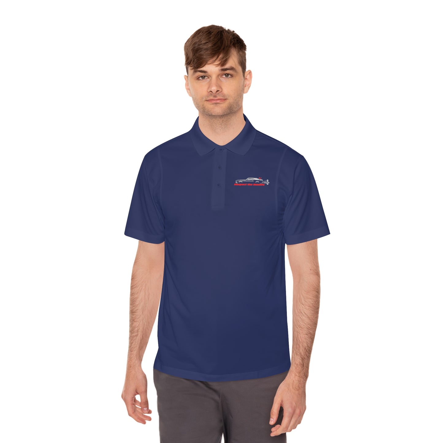 1970 Mach 1, Respect the Rumble, Men's Sport Polo Shirt