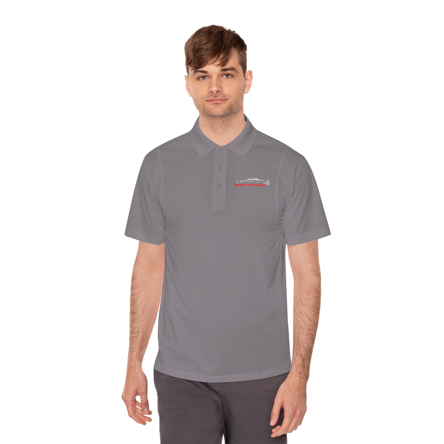 1970 Mach 1, Respect the Rumble, Men's Sport Polo Shirt