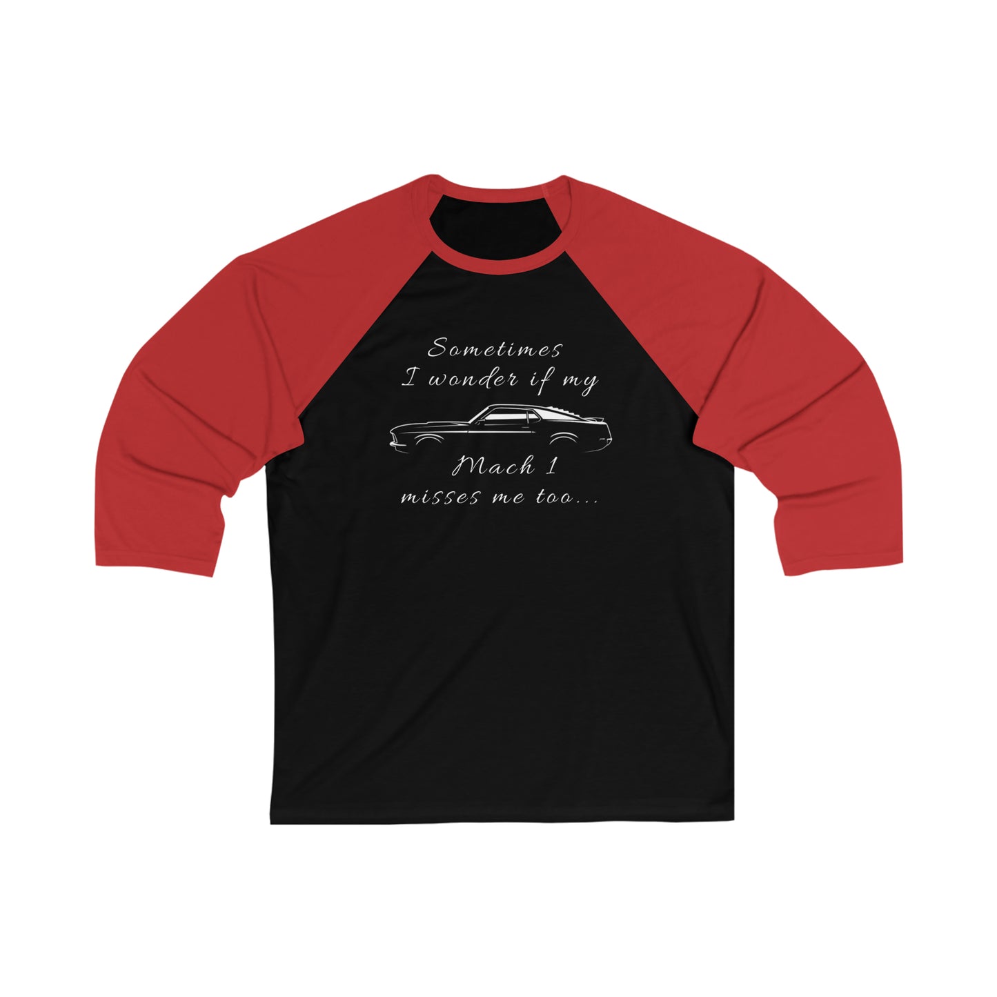 1970 Mach 1 Mustang Unisex 3\4 Sleeve Tee