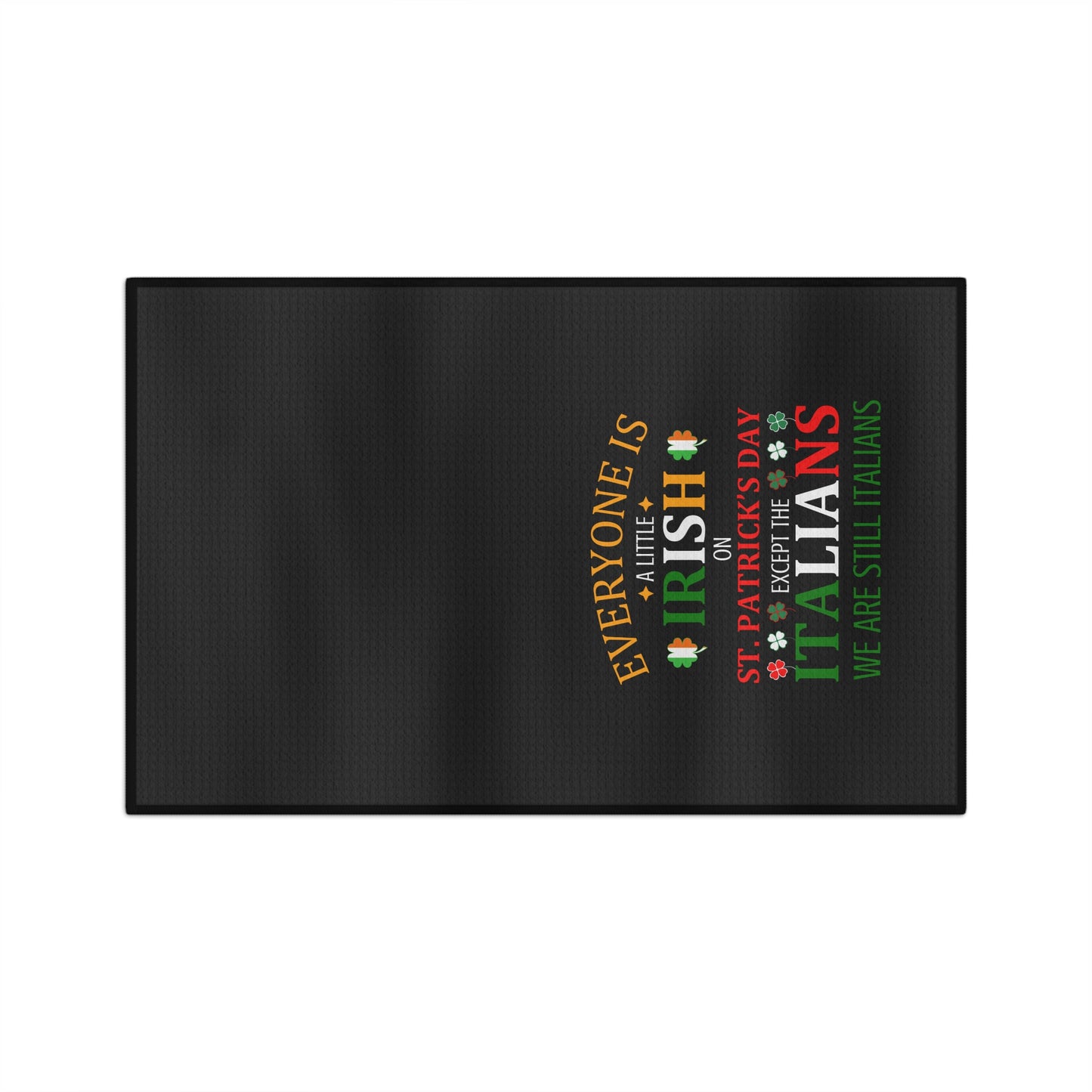 Italian St. Patrick's Day - Microfiber Tea Towel
