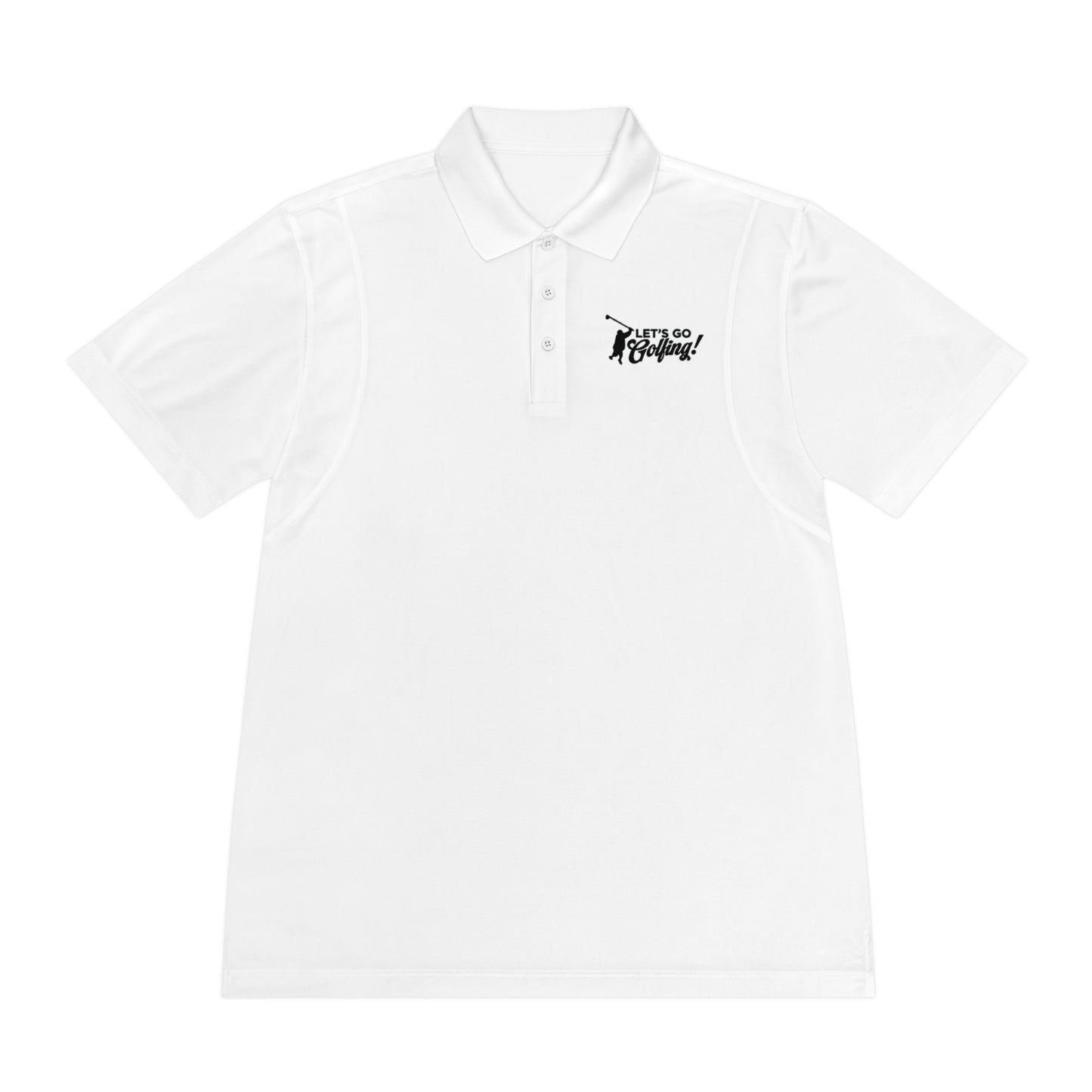 Let's Go Golfing, Men's Sport Polo Shirt