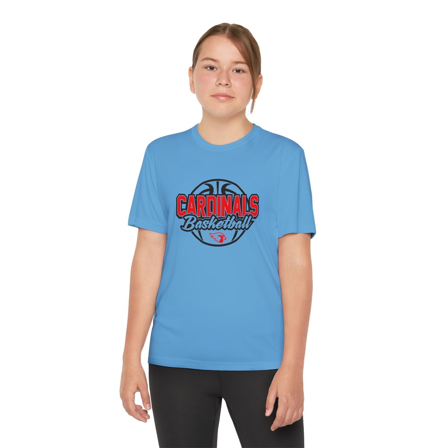 Youth St. Christopher Cardinals Moisture-Wicking Basketball Tee