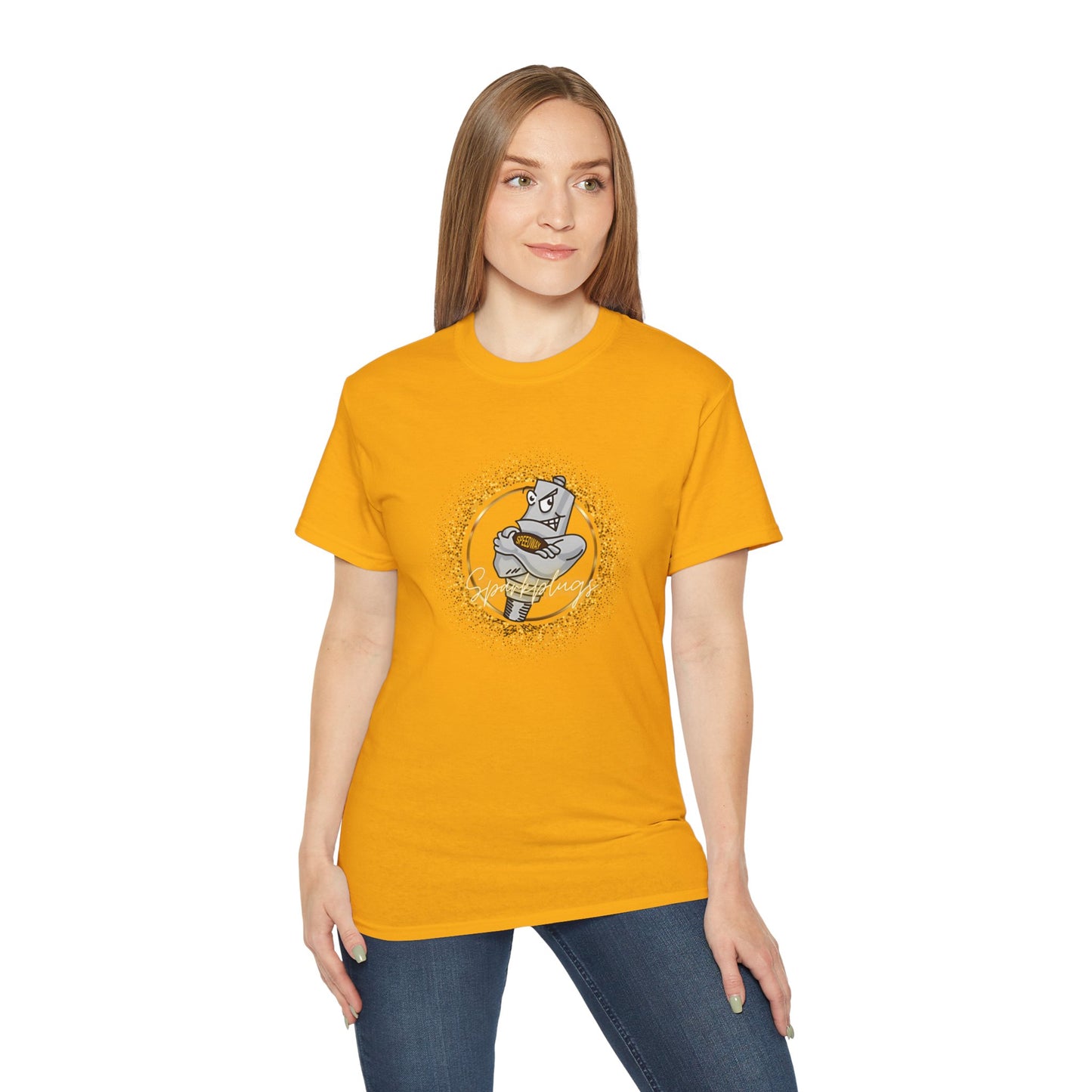 Adult Graphic Tee, Sparkling Speedway Sparkplugs