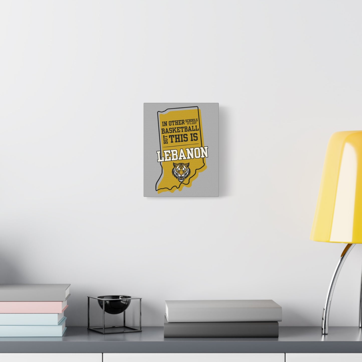 Canvas Wall Art - Lebanon Tigers Basketball