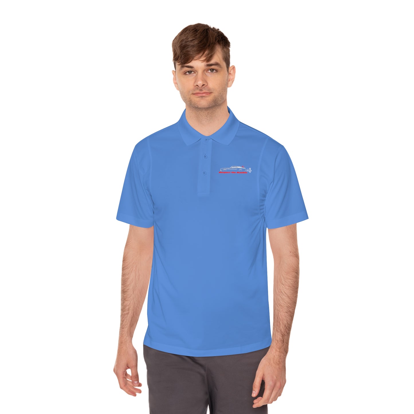 1970 Mach 1, Respect the Rumble, Men's Sport Polo Shirt