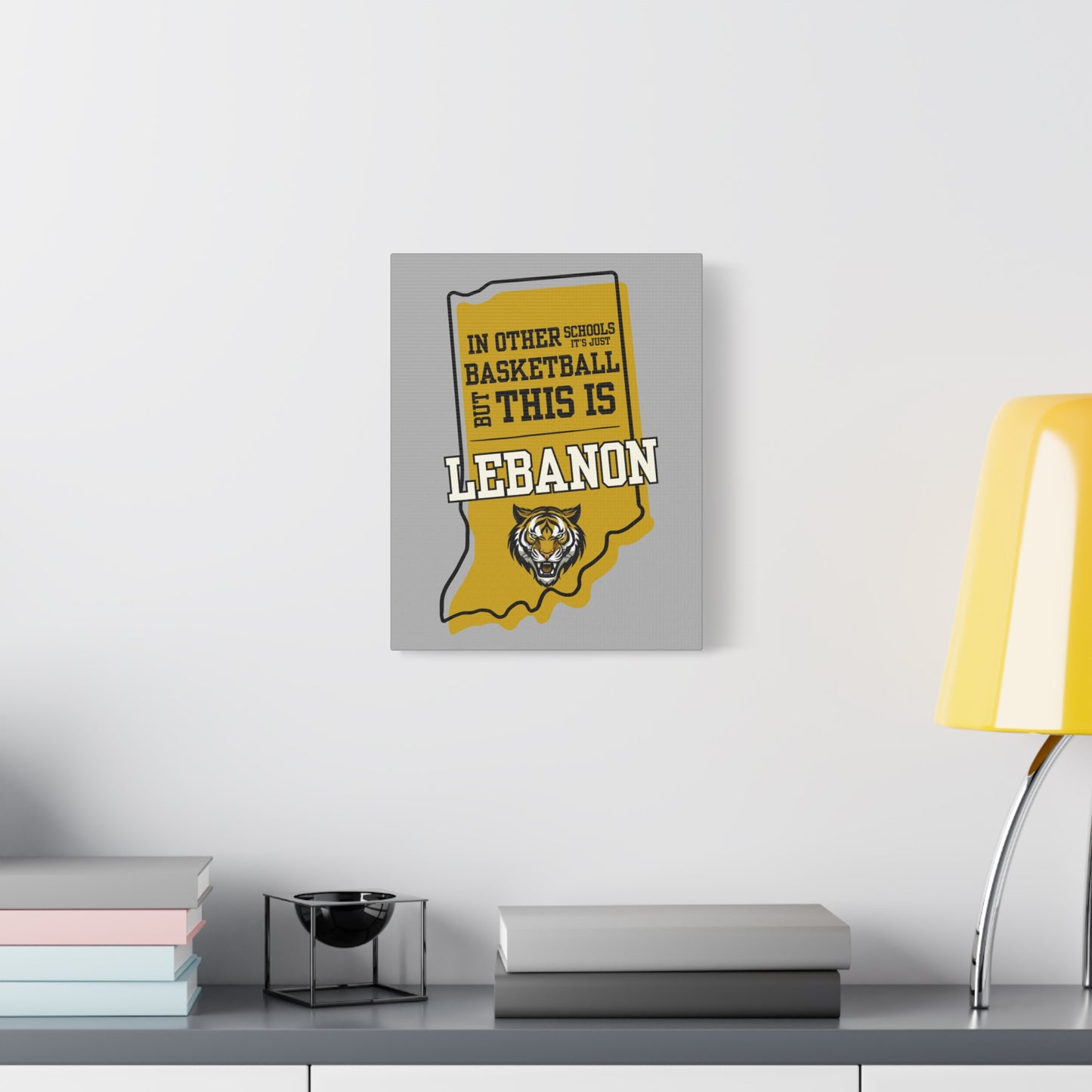 Canvas Wall Art - Lebanon Tigers Basketball