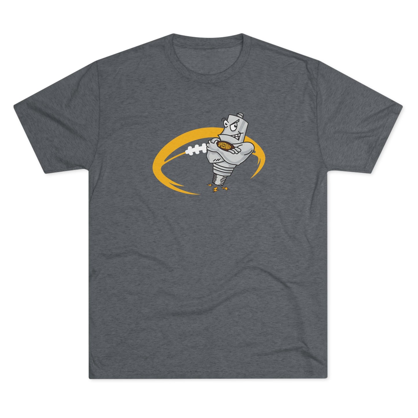 Speedway Football Tri-Blend Adult Crew Tee