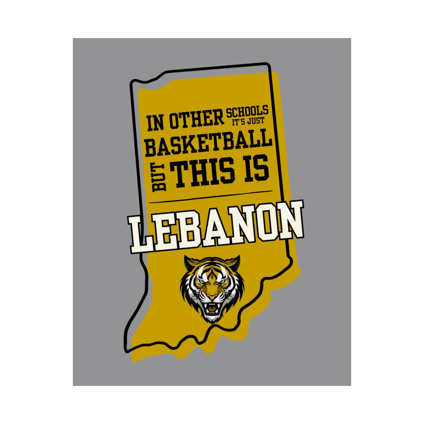 Basketball Poster - Lebanon Tigers