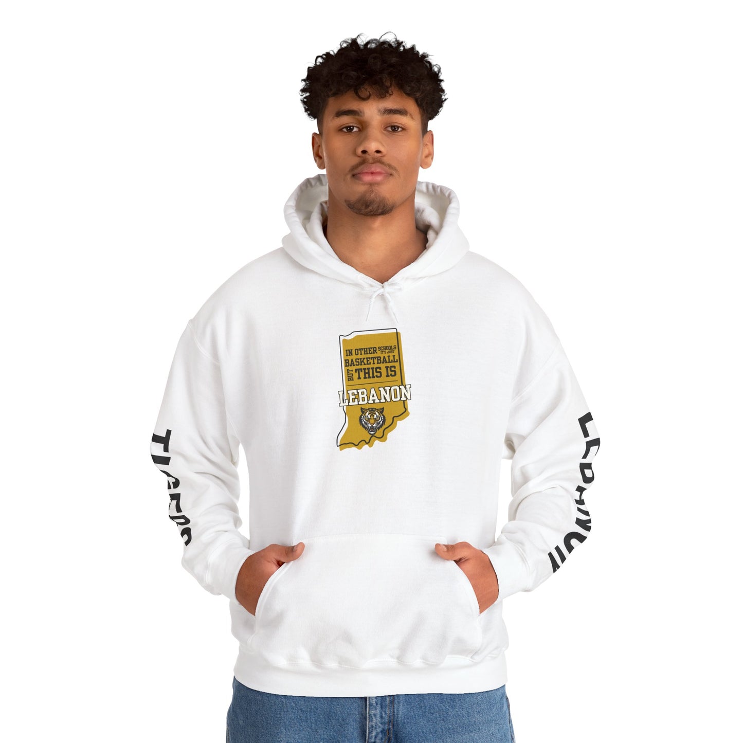 Adult Hoodie - Lebanon Tigers Basketball