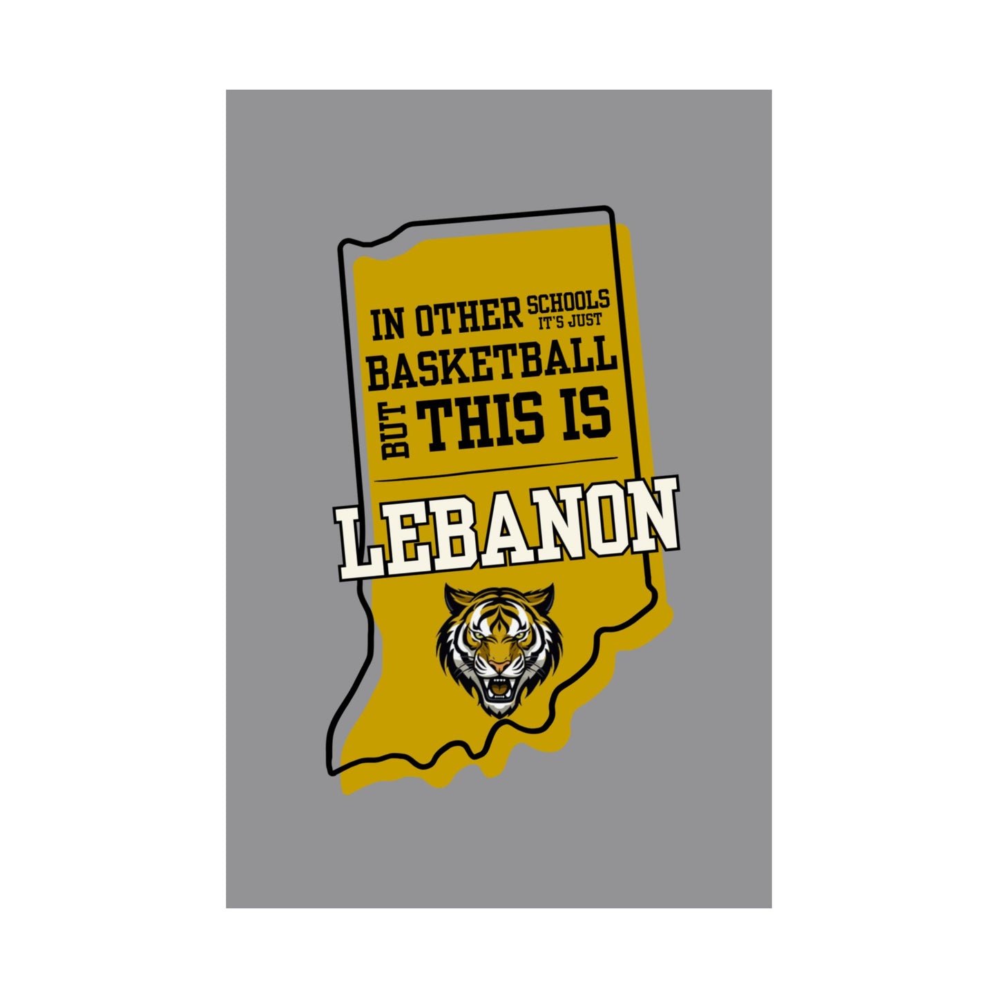 Basketball Poster - Lebanon Tigers