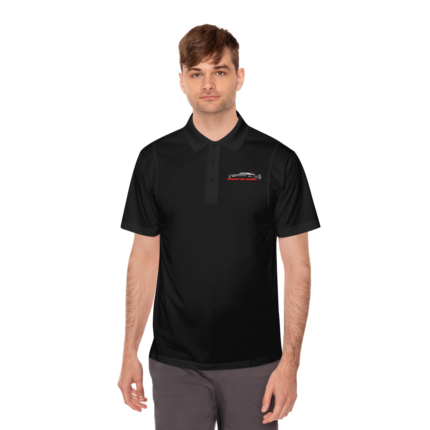 1970 Mach 1, Respect the Rumble, Men's Sport Polo Shirt