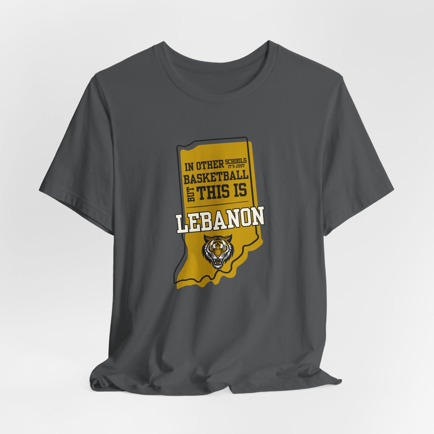 Adult Basketball Tee - Lebanon Tigers
