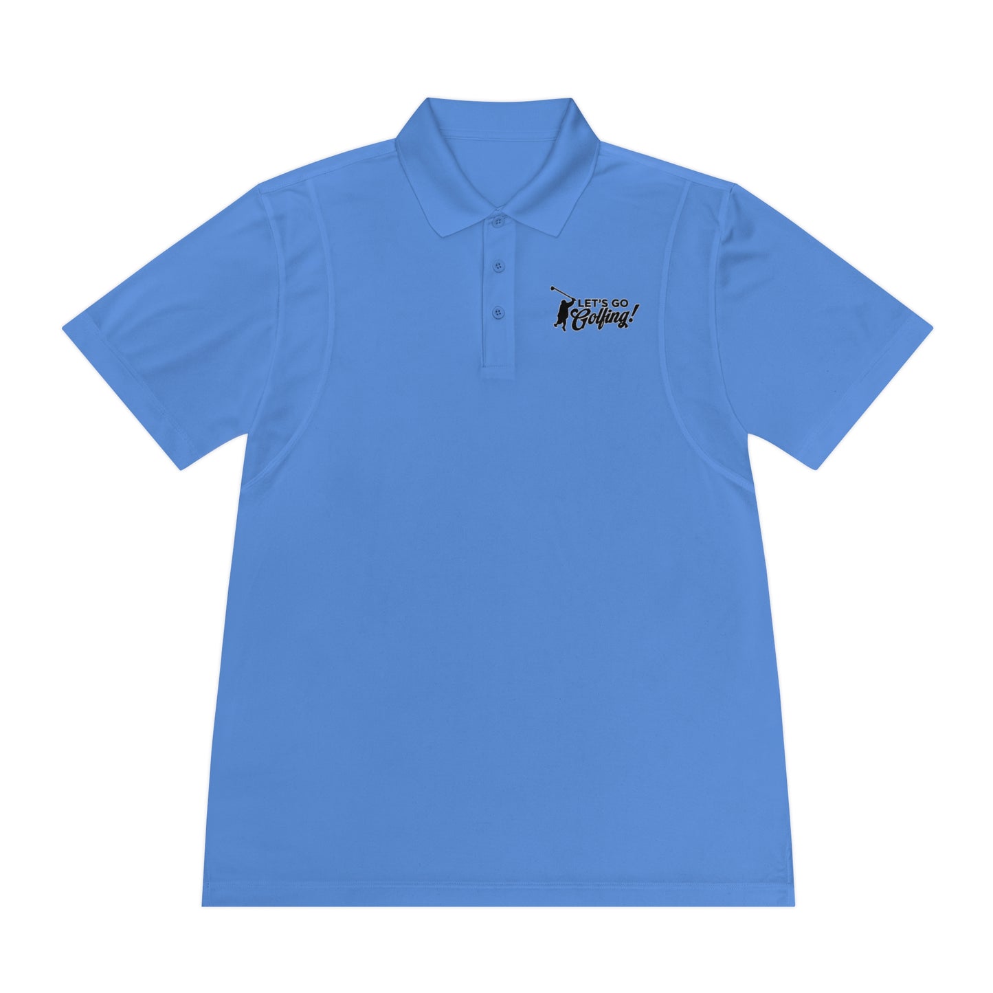 Let's Go Golfing, Men's Sport Polo Shirt
