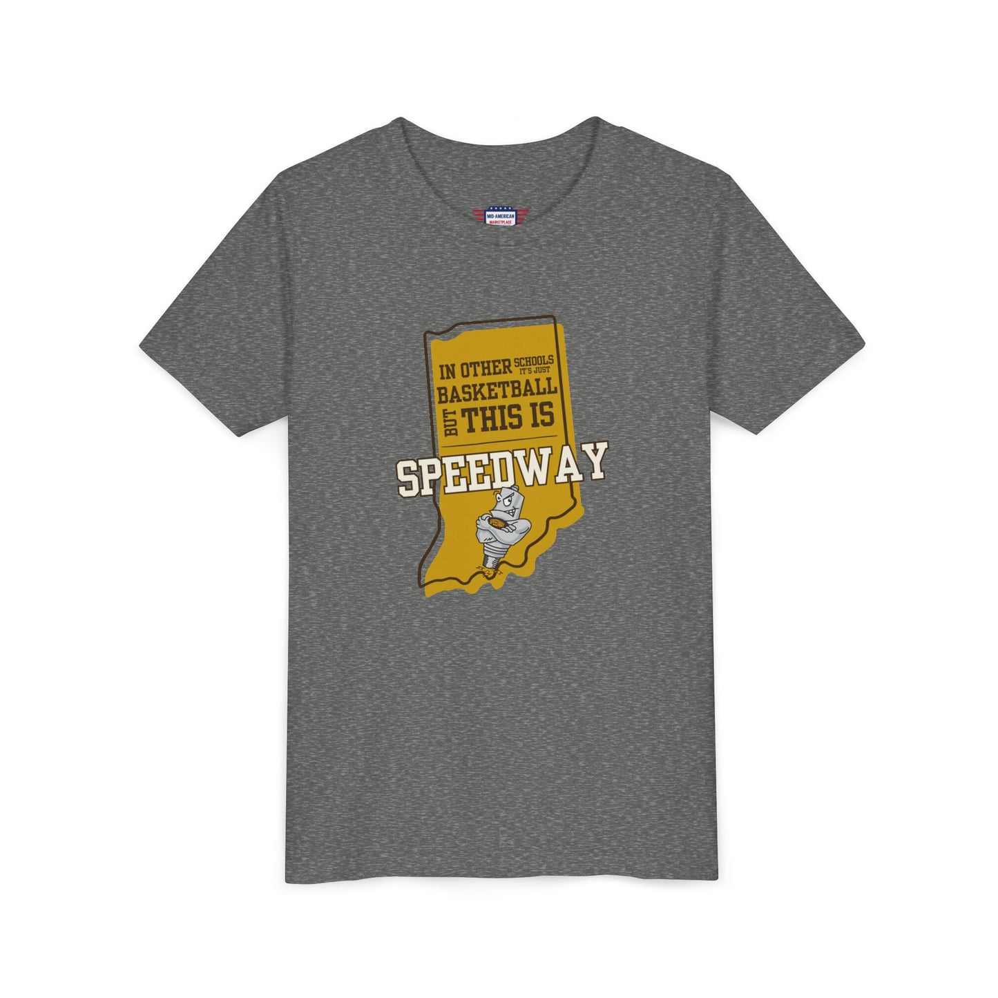 Youth Basketball Tee - Speedway Sparkplugs