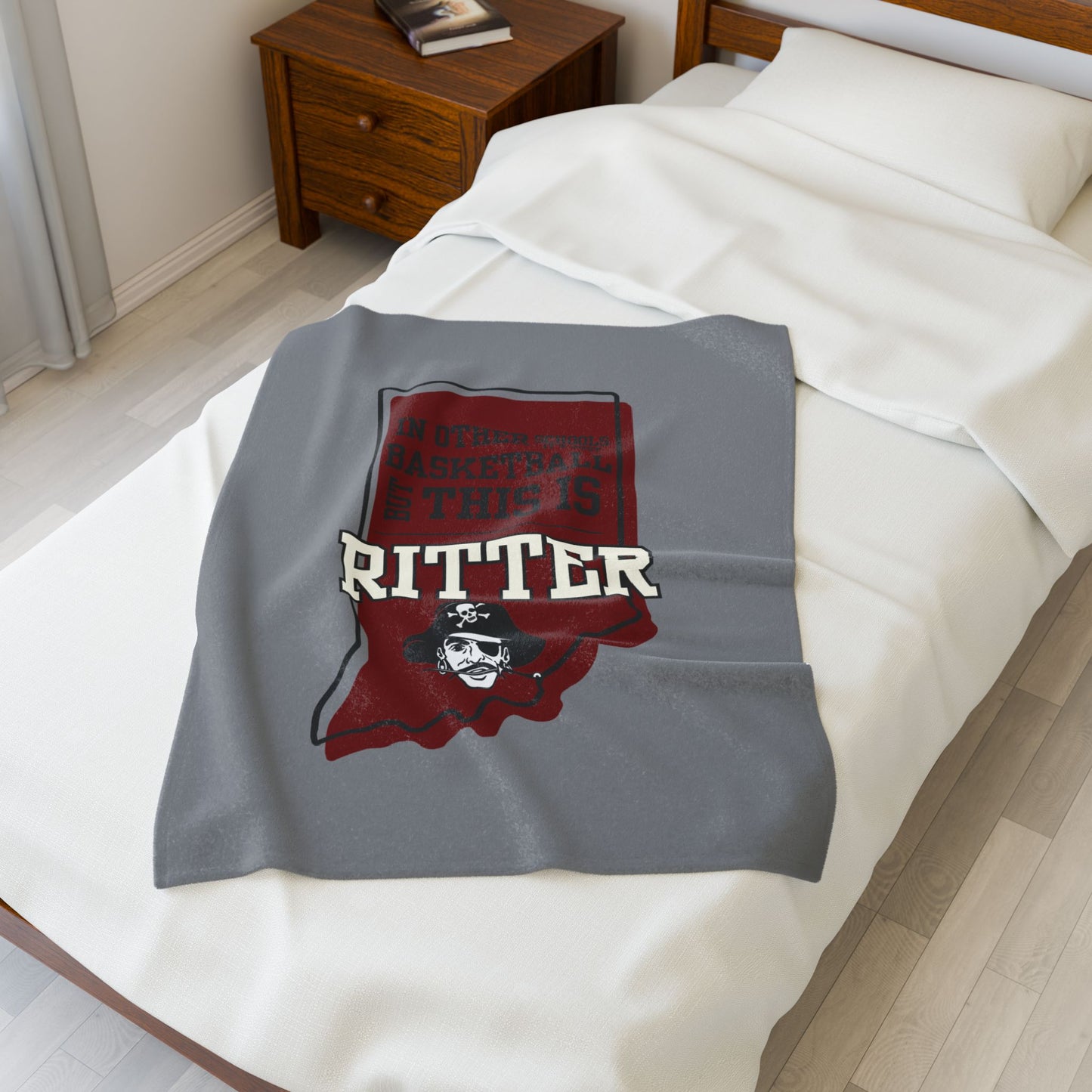 Velveteen Plush Bleacher Blanket - Ritter Raiders