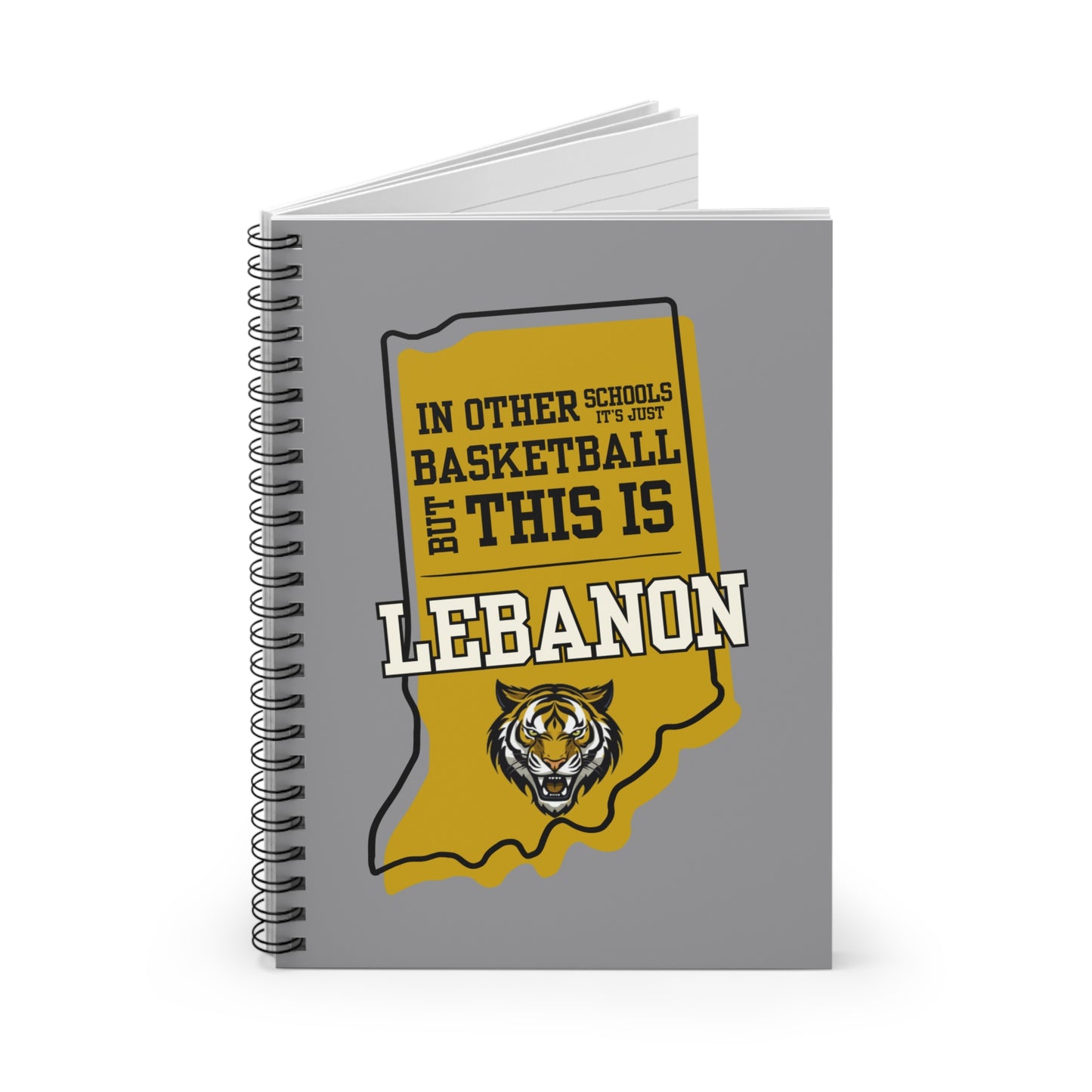Spiral Notebook - Lebanon Tigers Basketball