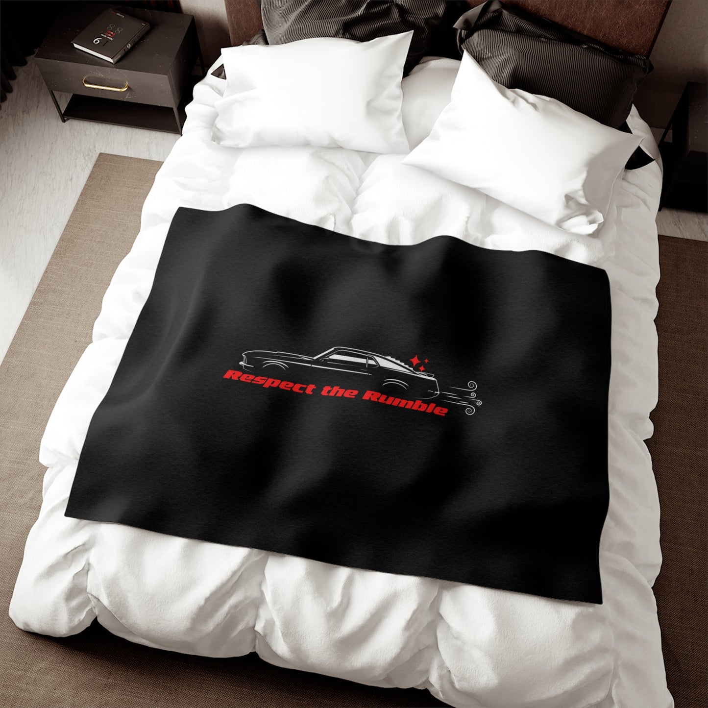 1970 Mach 1 Throw Blanket, Sweatshirt Material