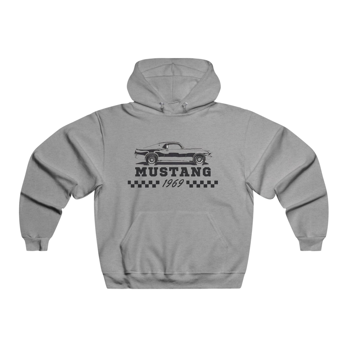 1969 Mach 1 Mustang, Men's NUBLEND® Hooded Sweatshirt