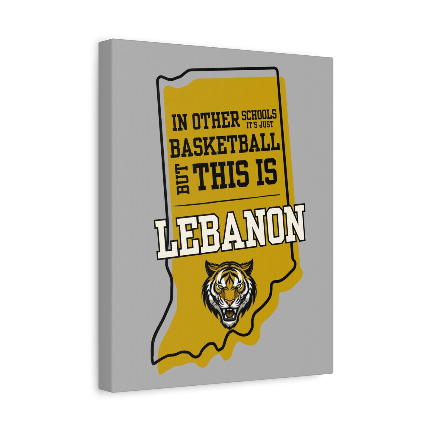 Canvas Wall Art - Lebanon Tigers Basketball