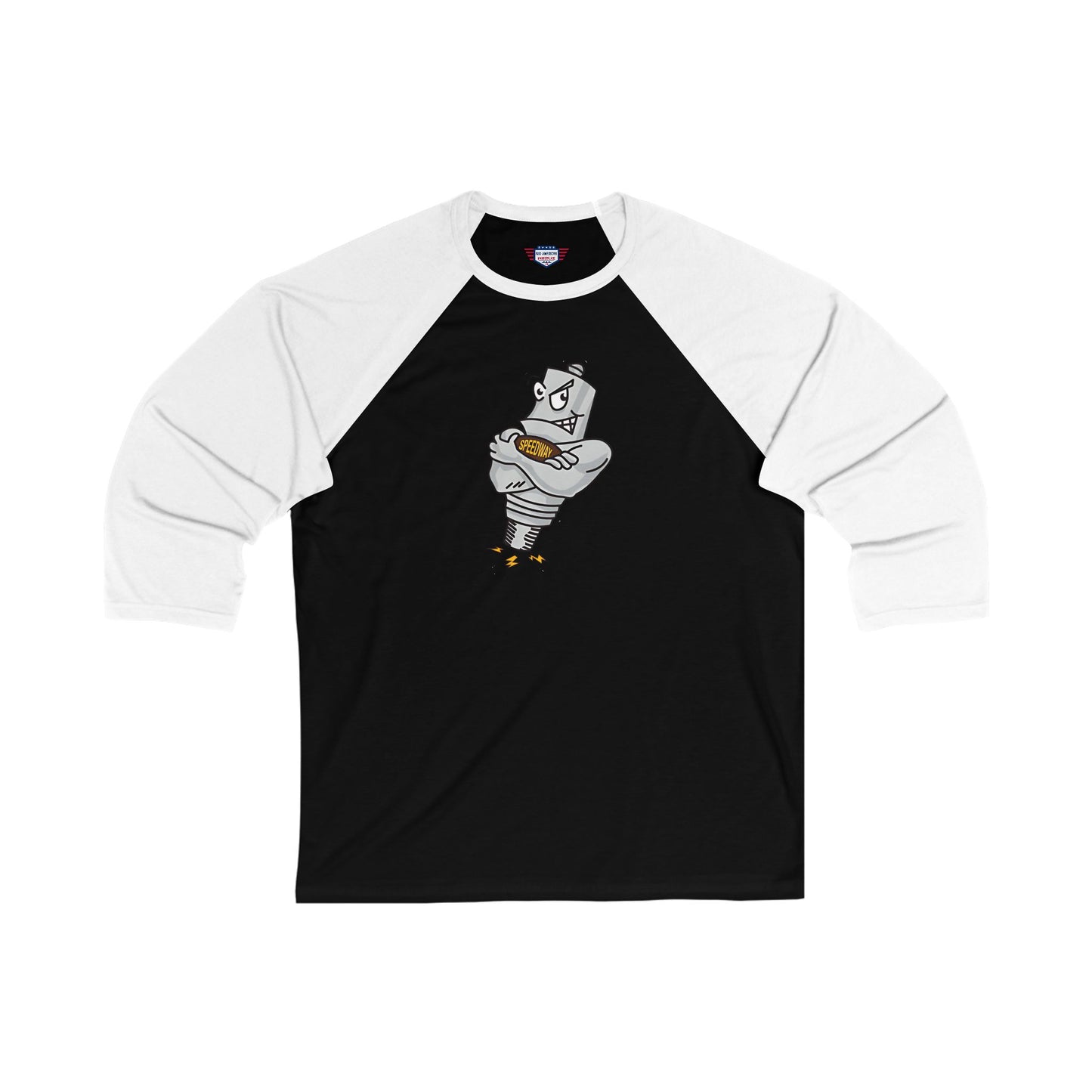 Sparky 3\4 Sleeve Adult Baseball Tee
