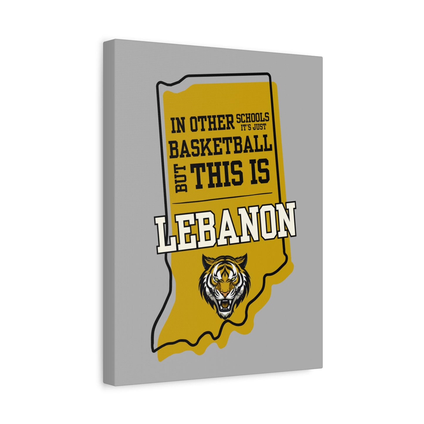 Canvas Wall Art - Lebanon Tigers Basketball
