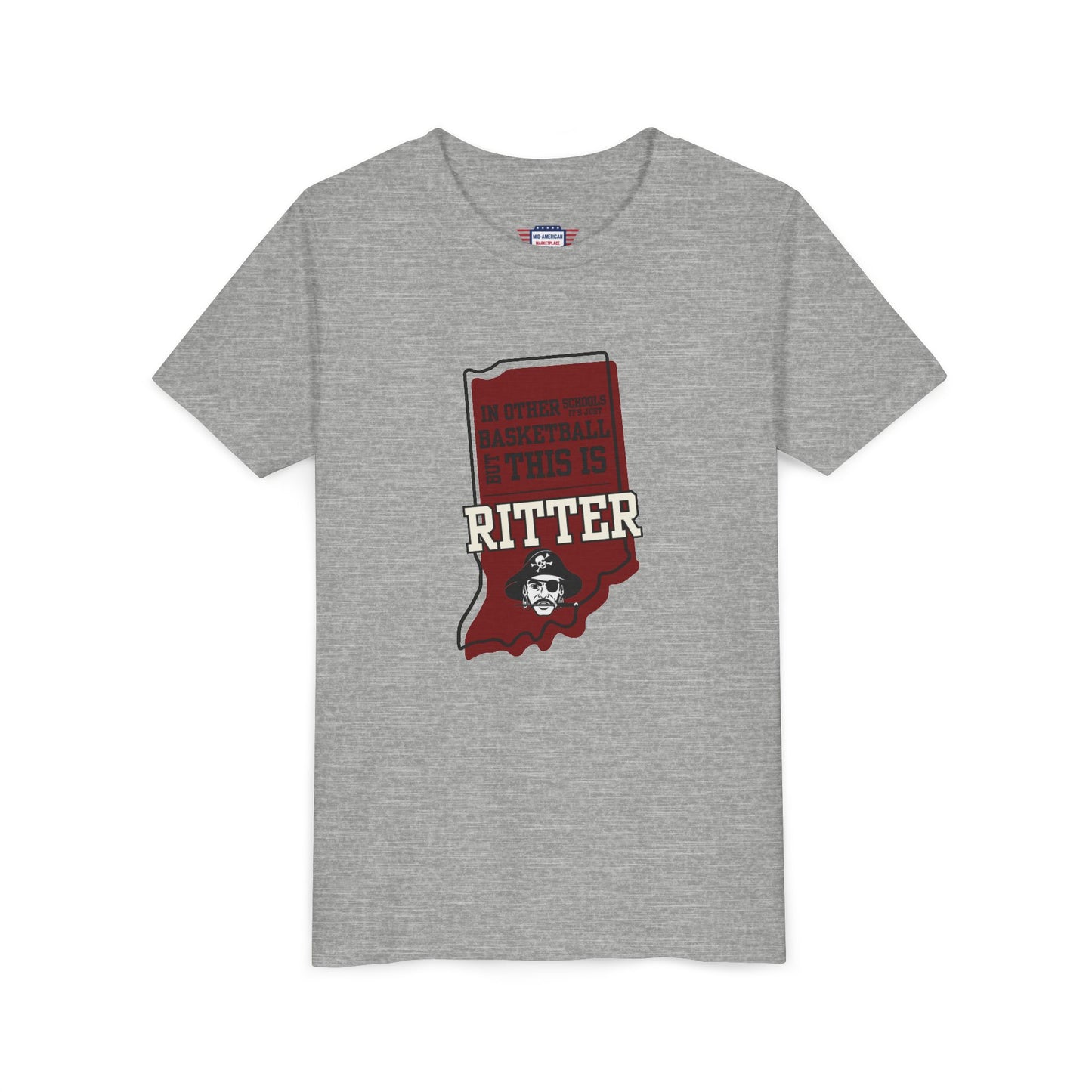 Youth Basketball Tee - Ritter Raiders
