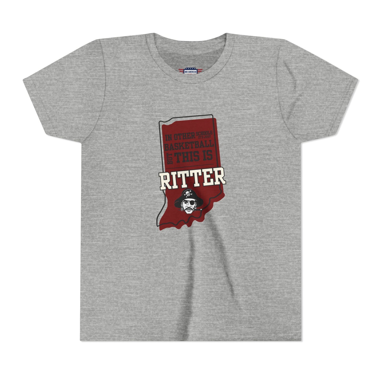 Youth Basketball Tee - Ritter Raiders
