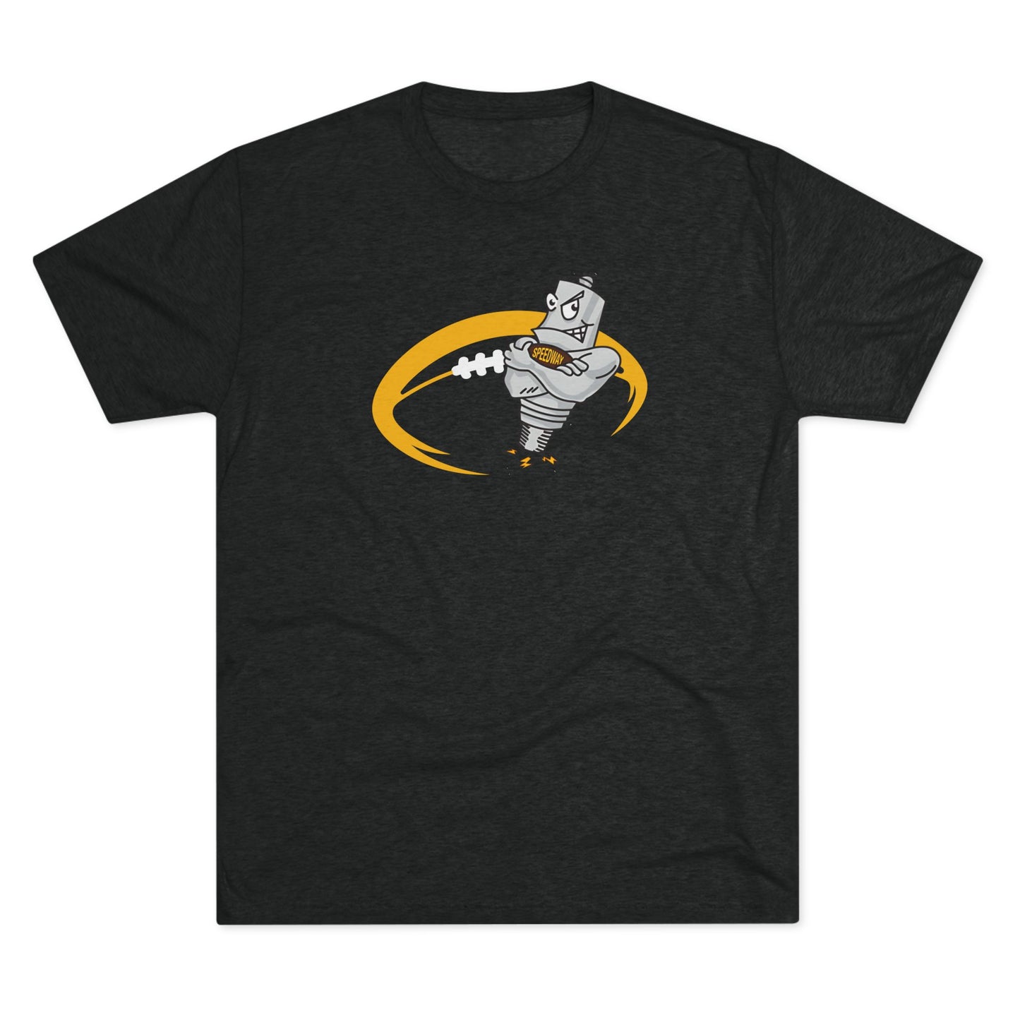 Speedway Football Tri-Blend Adult Crew Tee