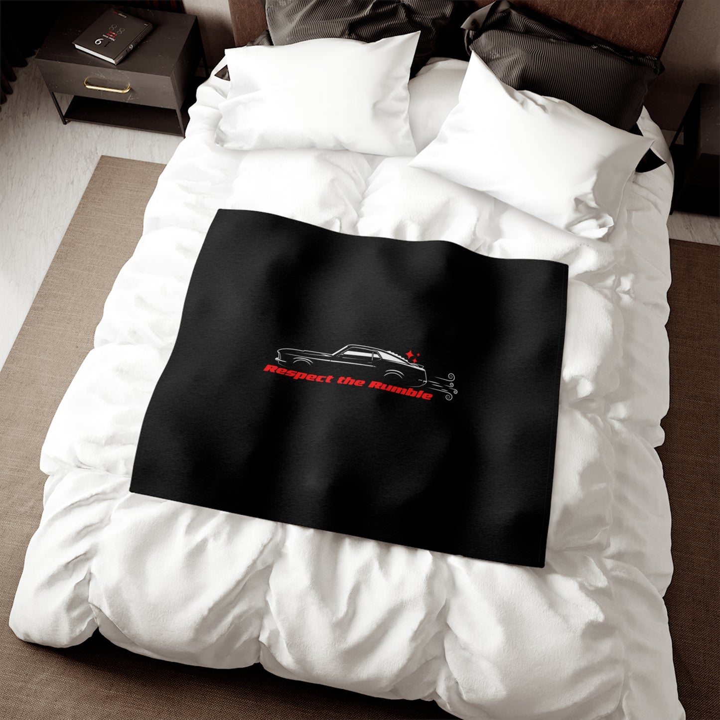 1970 Mach 1 Throw Blanket, Sweatshirt Material