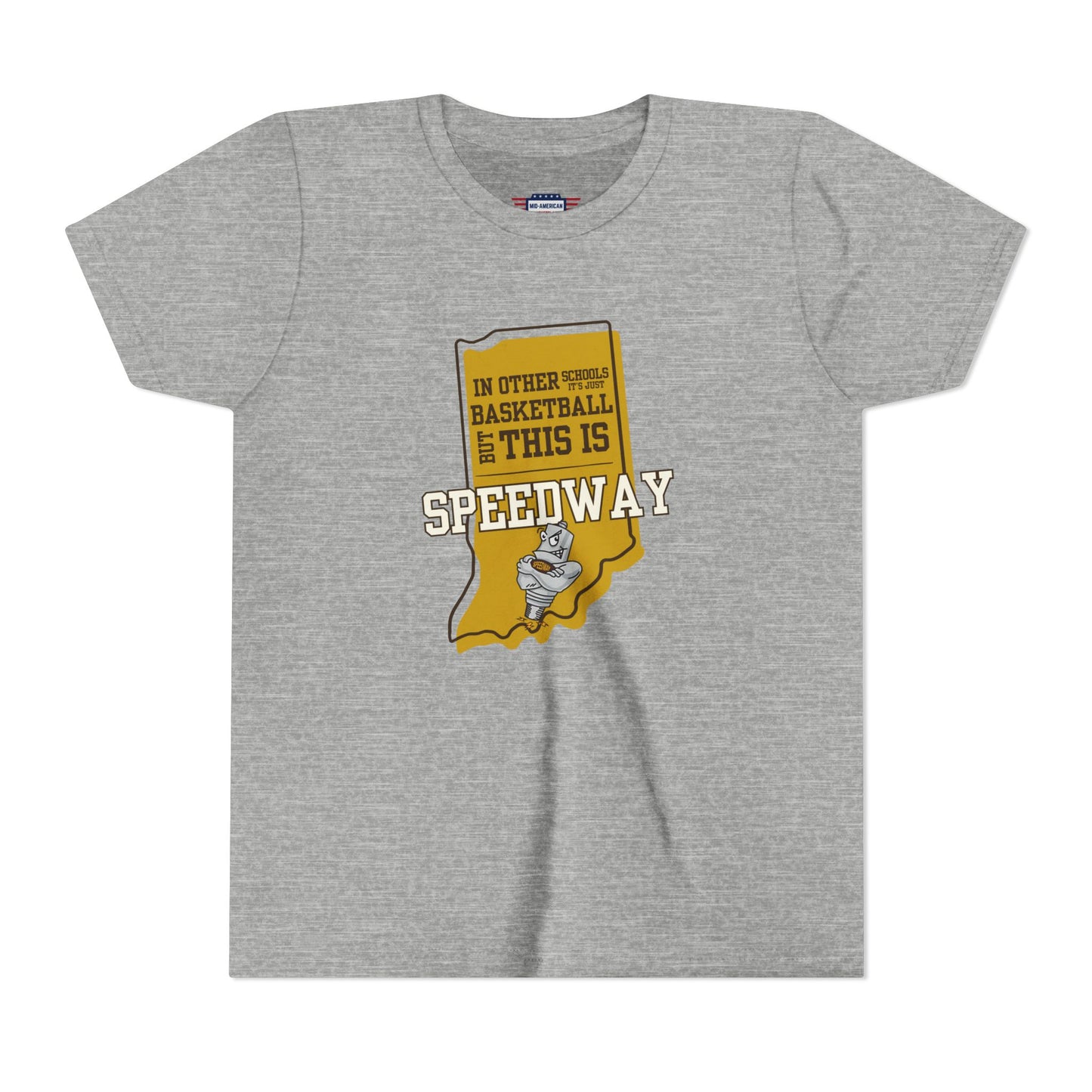 Youth Basketball Tee - Speedway Sparkplugs