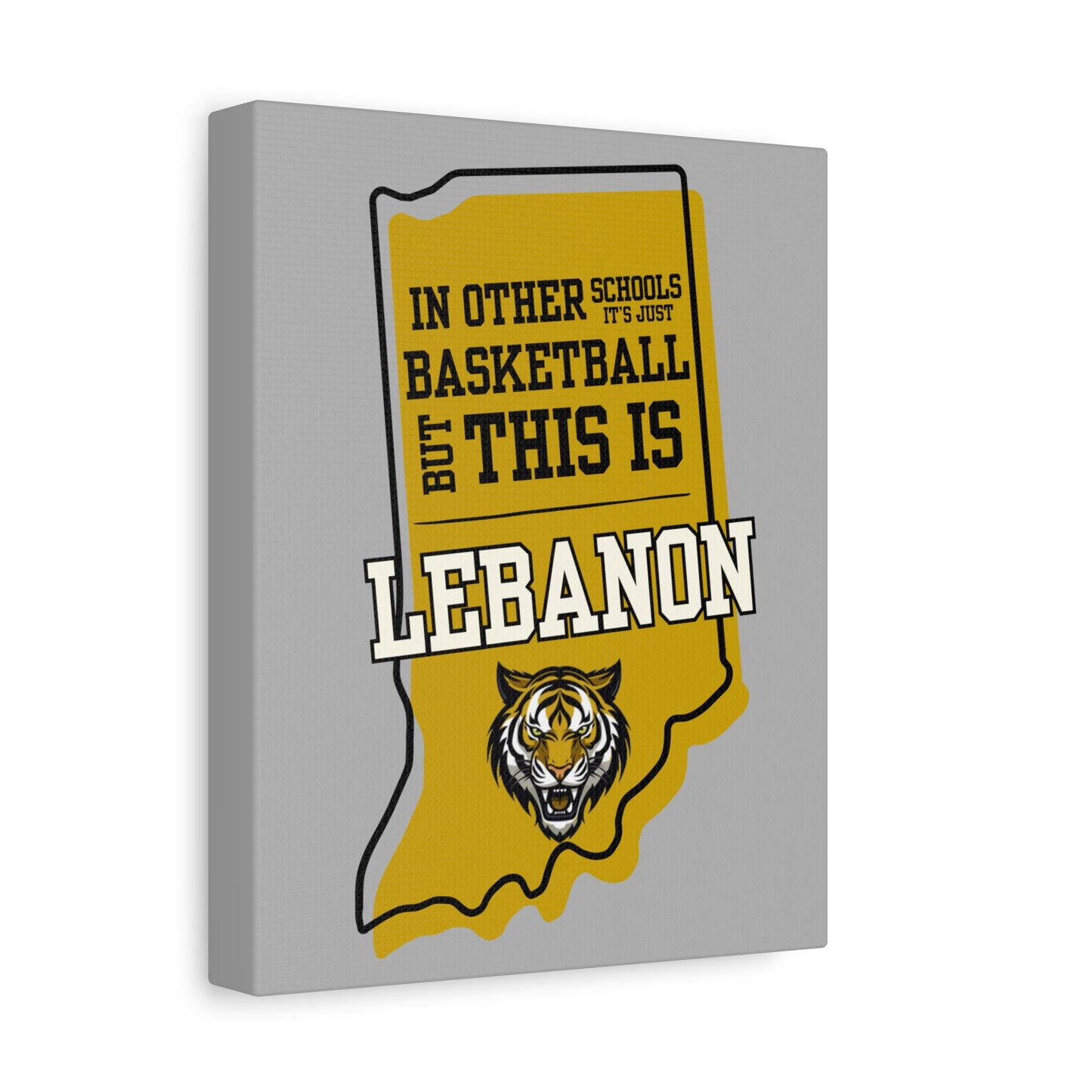 Canvas Wall Art - Lebanon Tigers Basketball