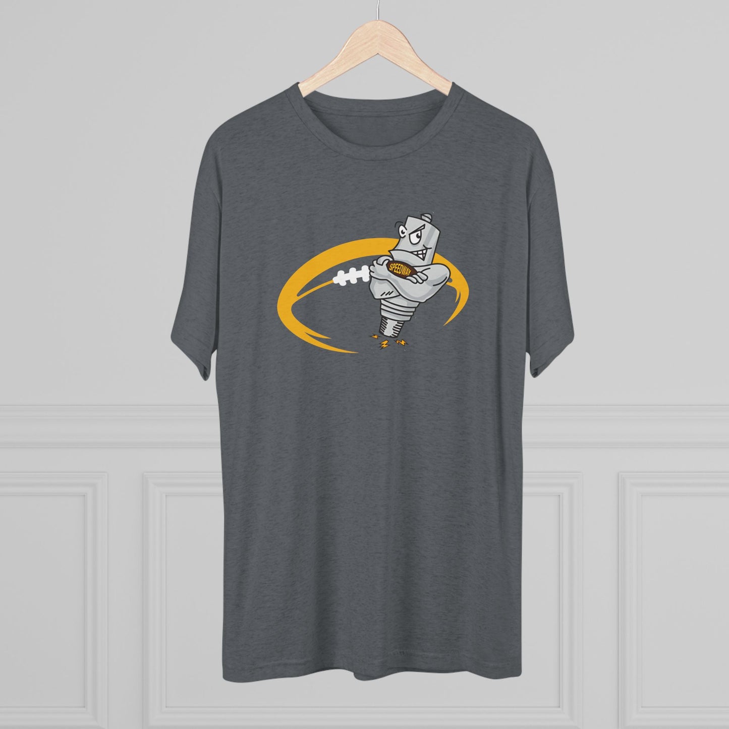 Speedway Football Tri-Blend Adult Crew Tee