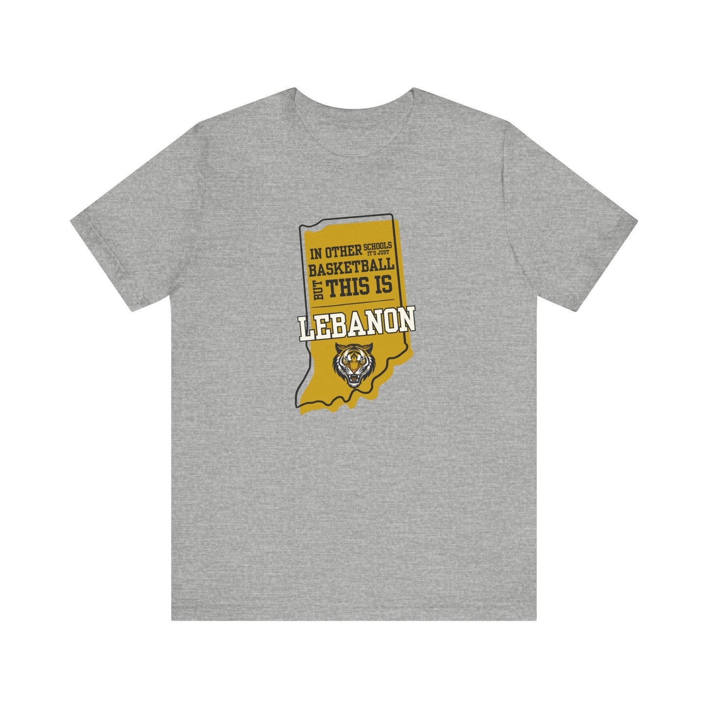 Adult Basketball Tee - Lebanon Tigers