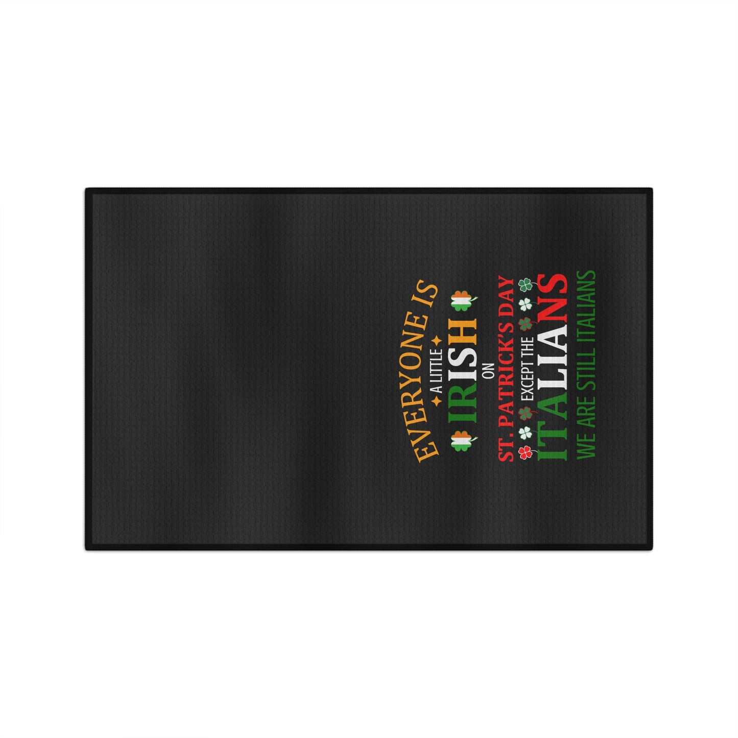 St. Patrick's Day Microfiber Tea Towel for Italians