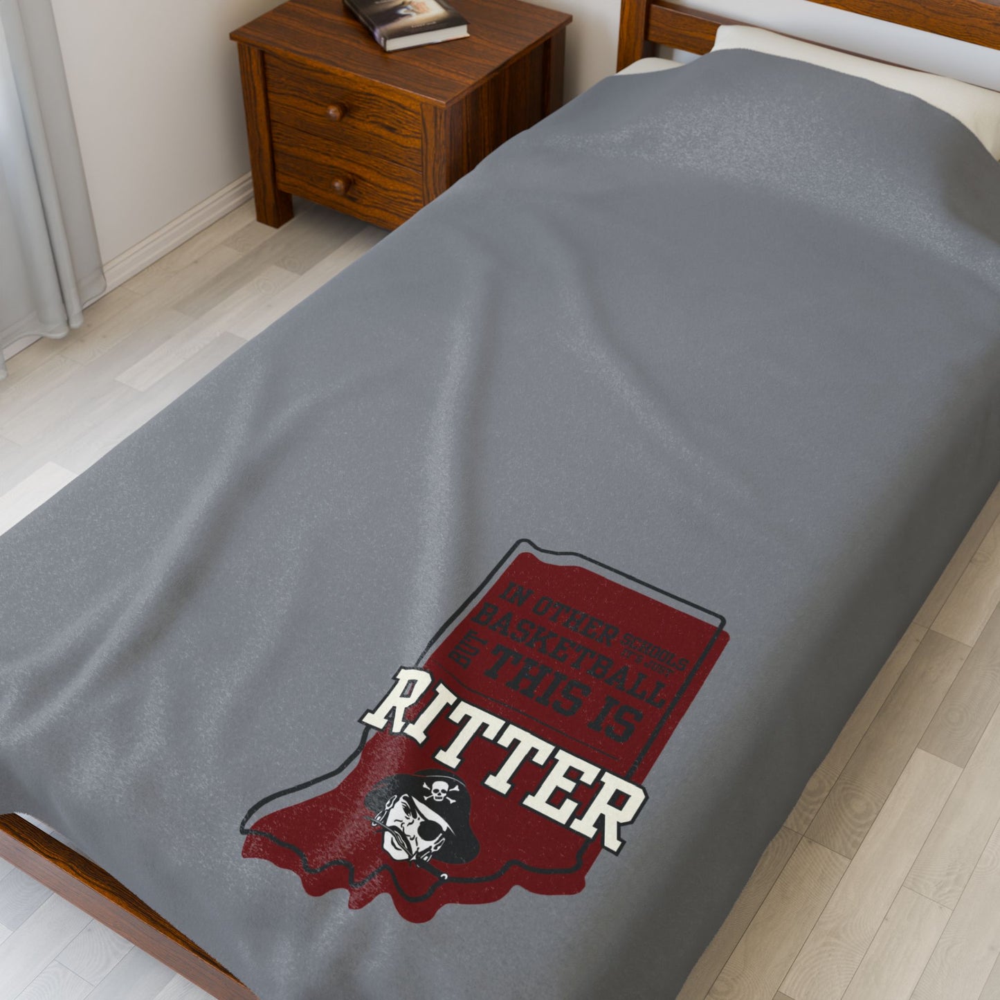 Velveteen Plush Bleacher Blanket - Ritter Raiders