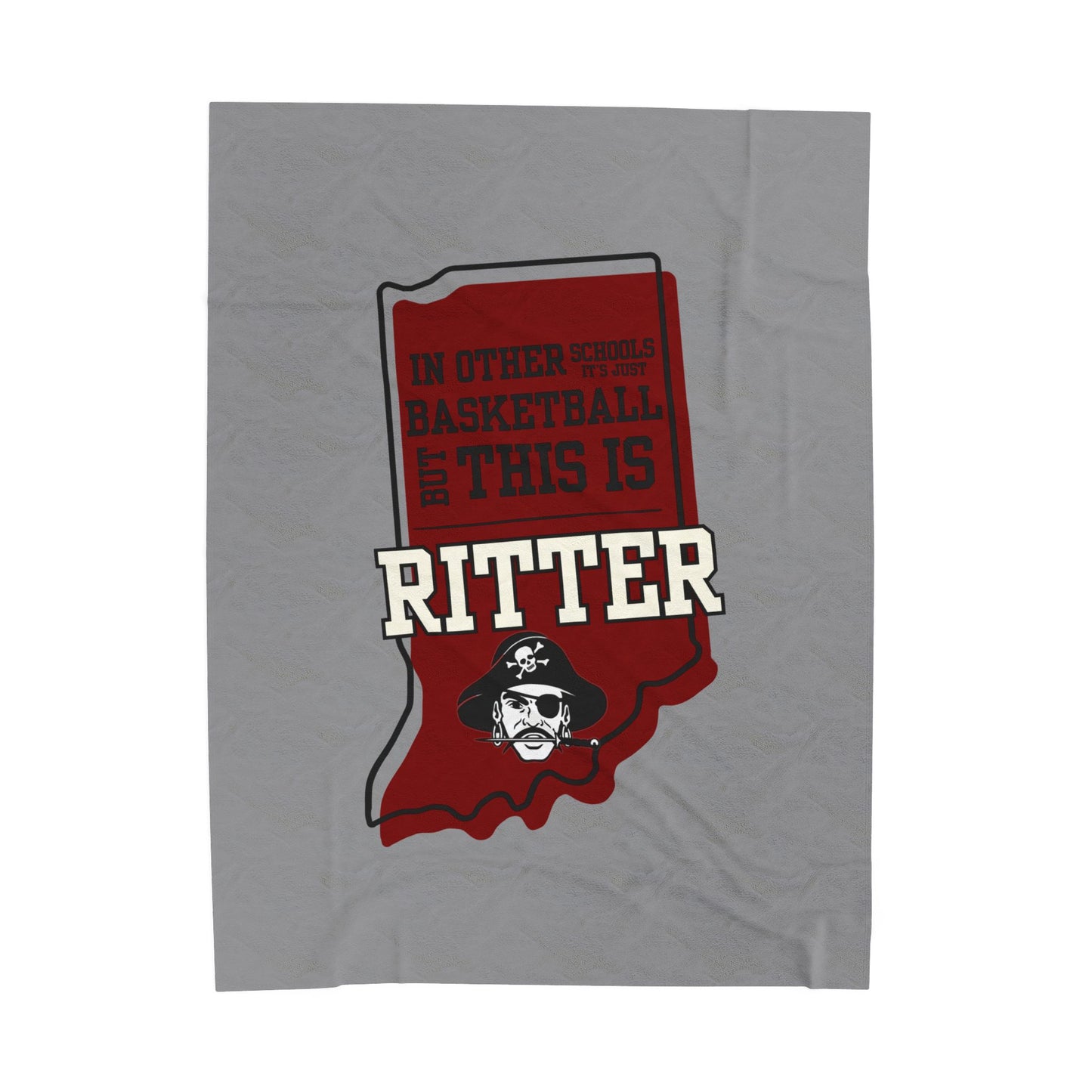 Velveteen Plush Bleacher Blanket - Ritter Raiders