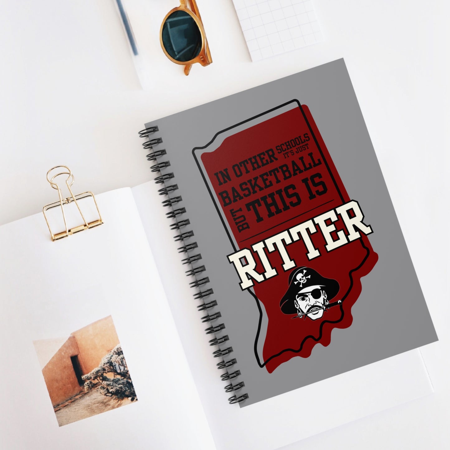 Spiral Notebook - Ritter Raiders Basketball
