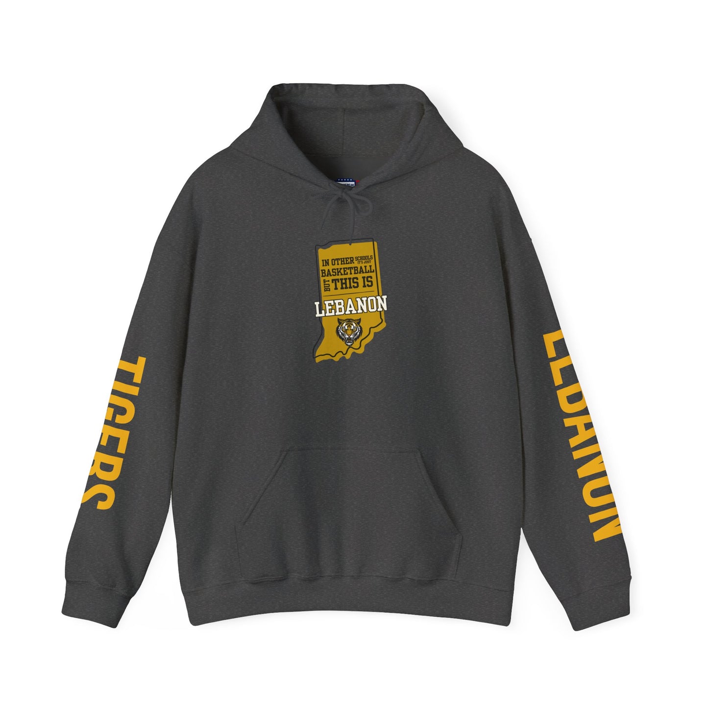 Adult Hoodie - Lebanon Tigers Basketball