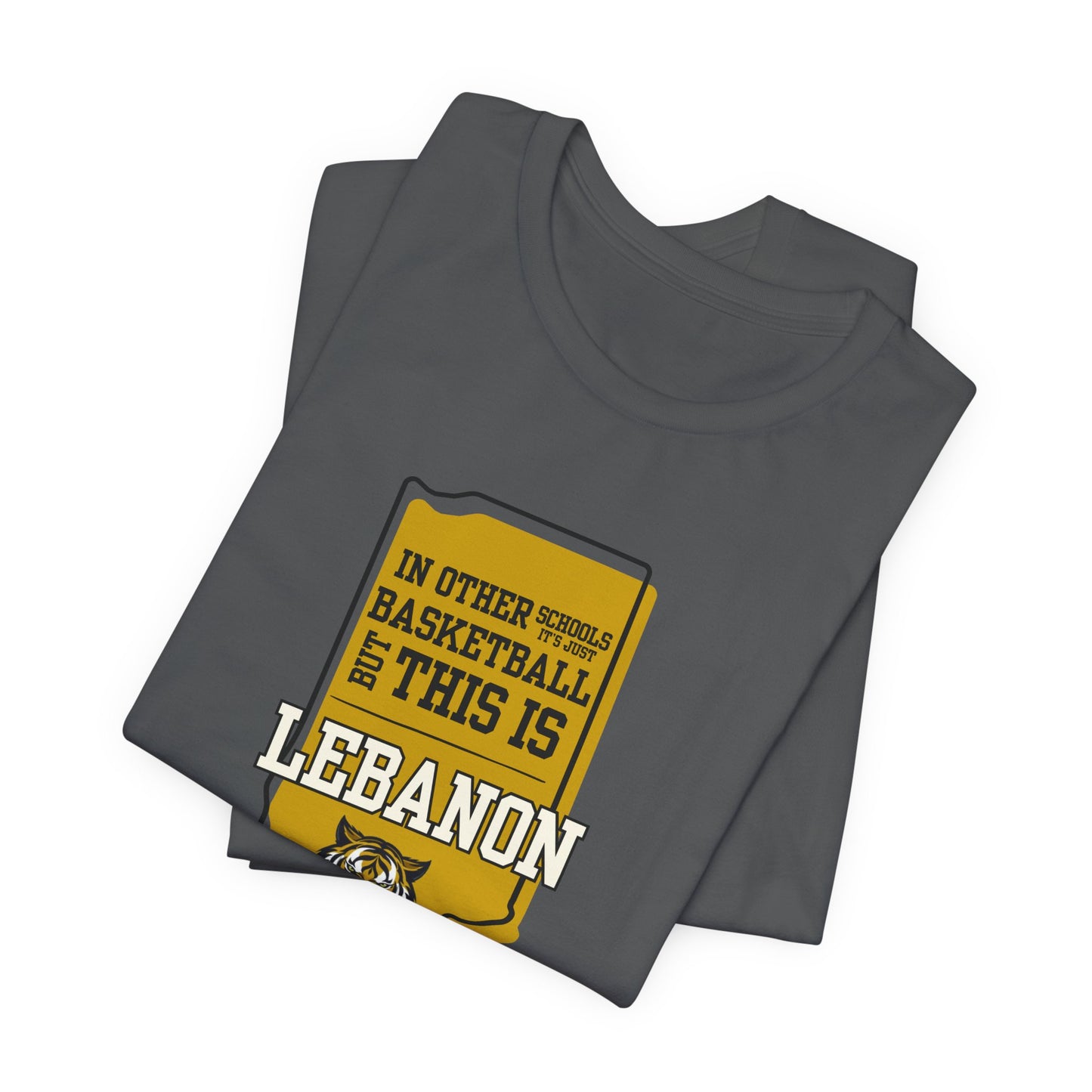 Adult Basketball Tee - Lebanon Tigers