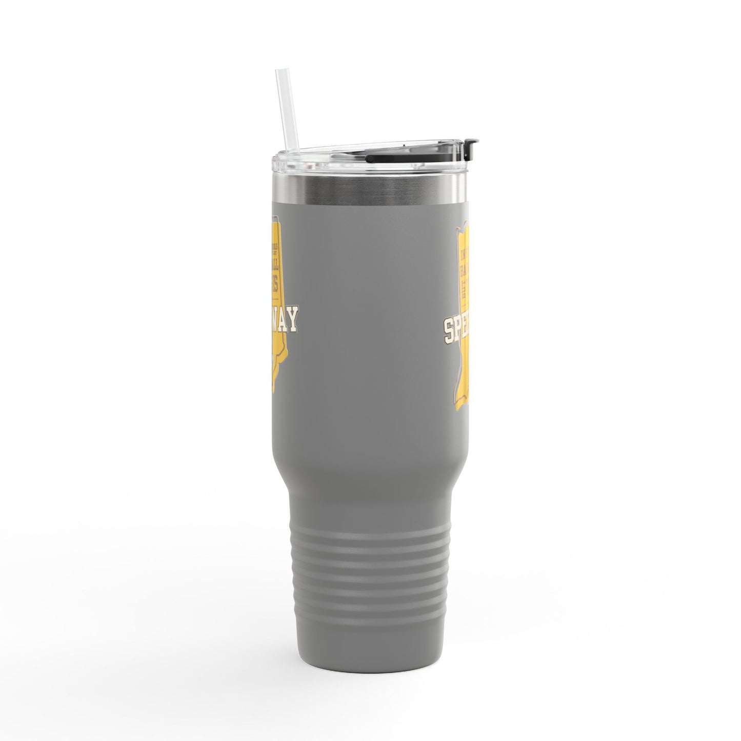 Insulated Travel Mug - Speedway Sparkplugs Basketball