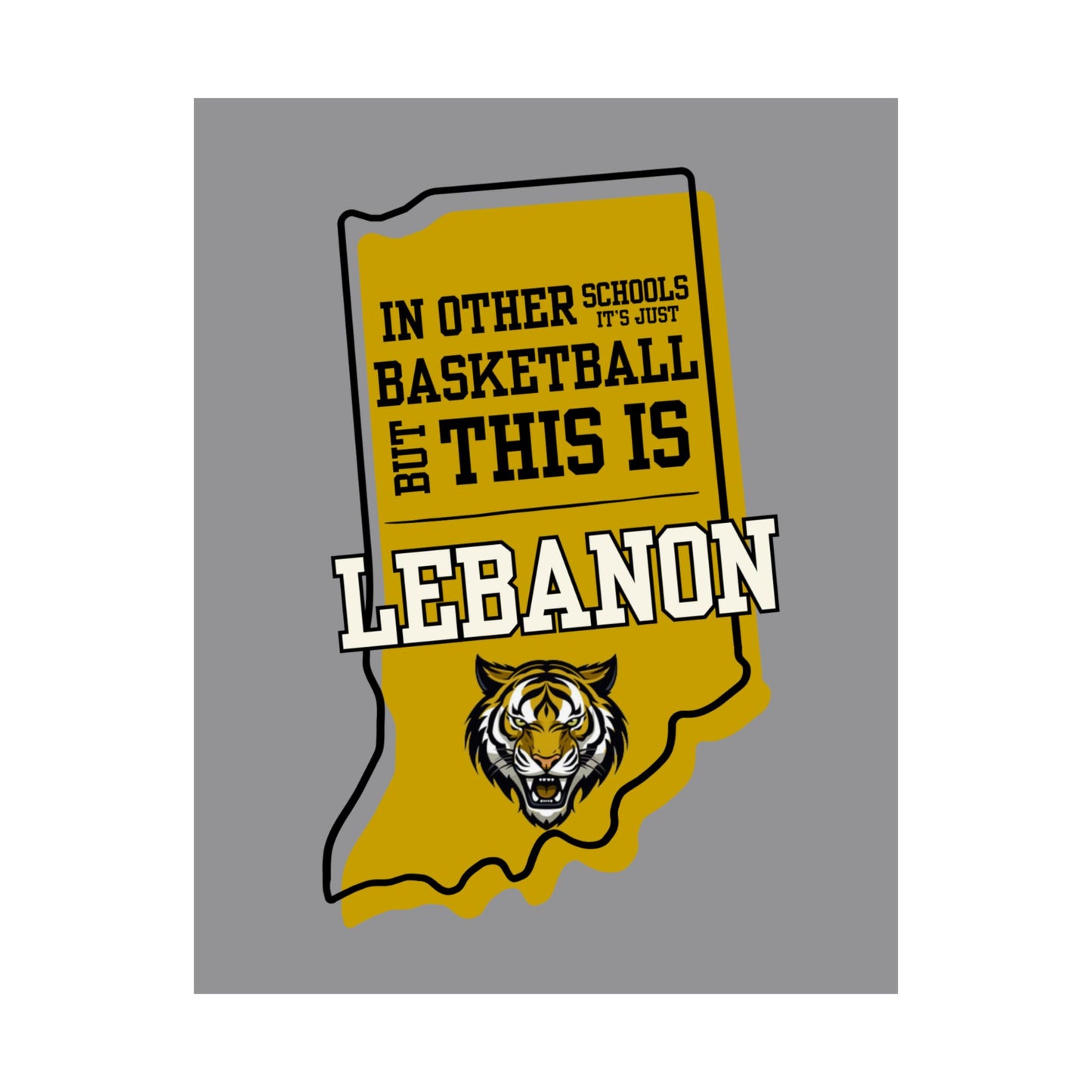 Basketball Poster - Lebanon Tigers