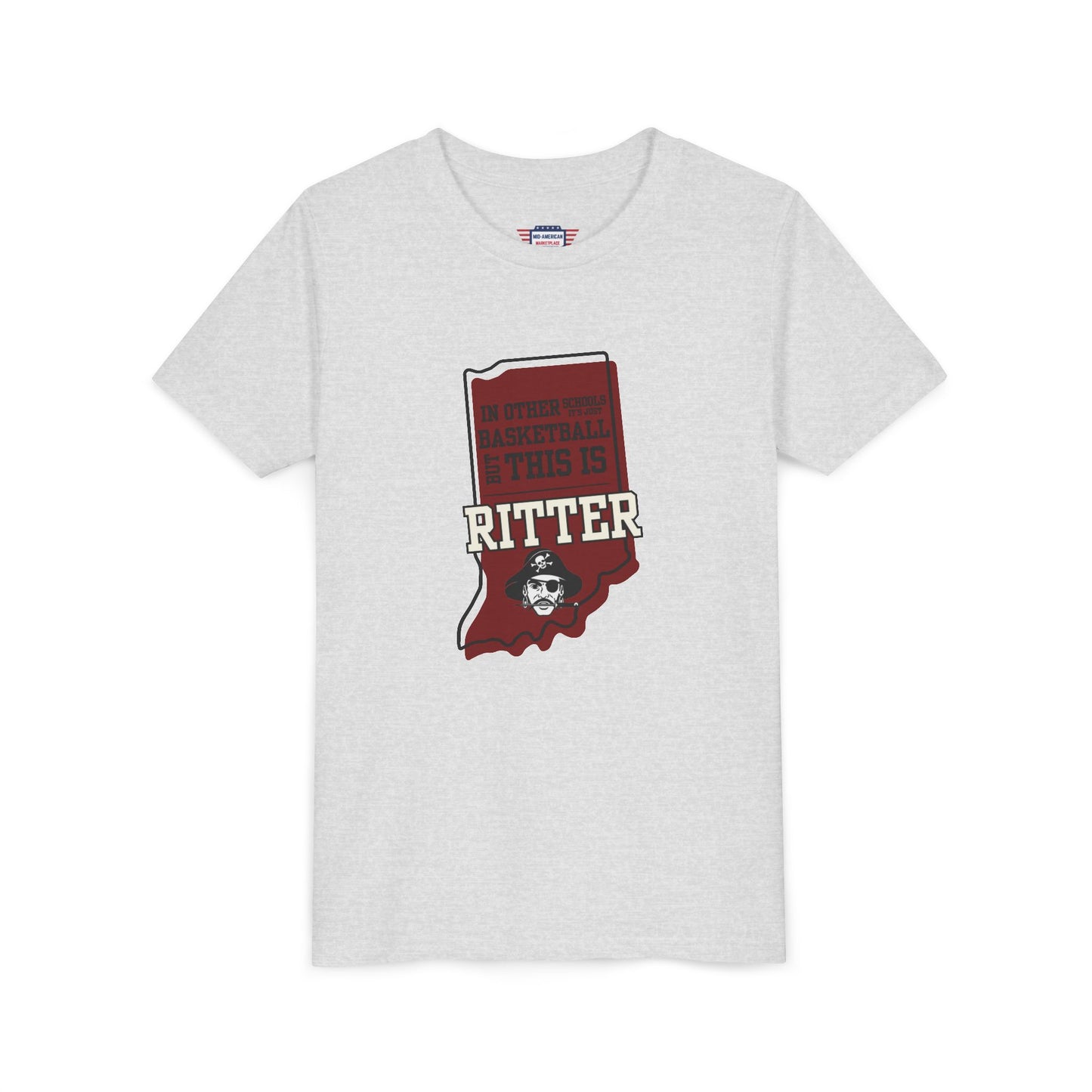Youth Basketball Tee - Ritter Raiders