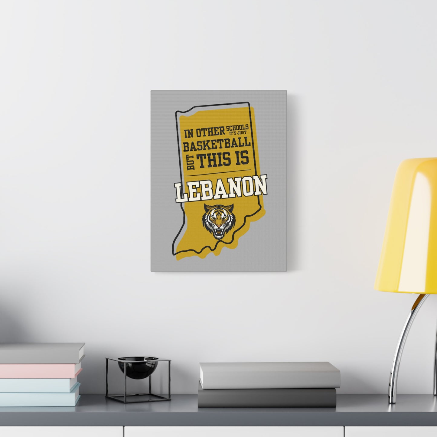 Canvas Wall Art - Lebanon Tigers Basketball